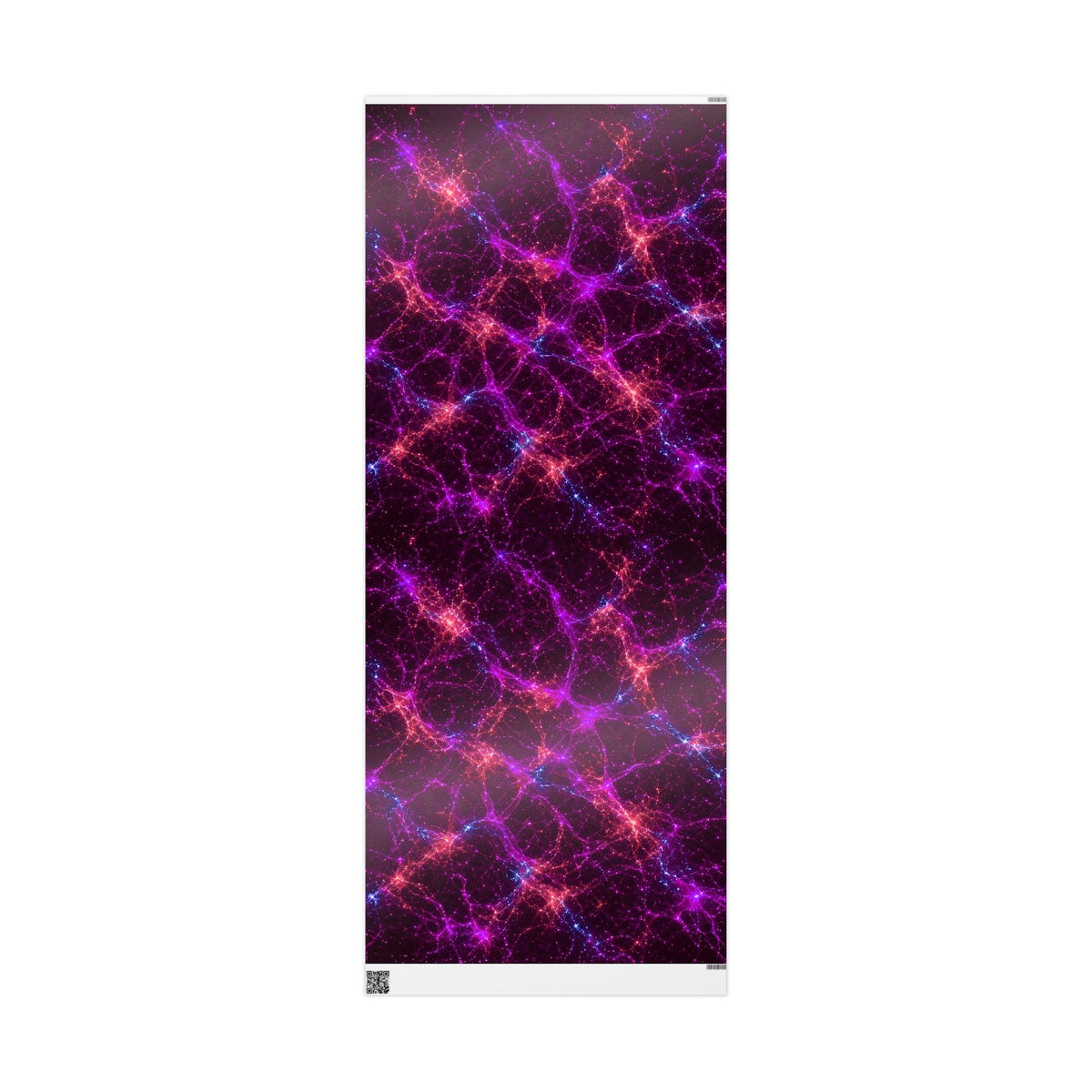Neon Mycelium - Ember Orchid Wrapping Paper