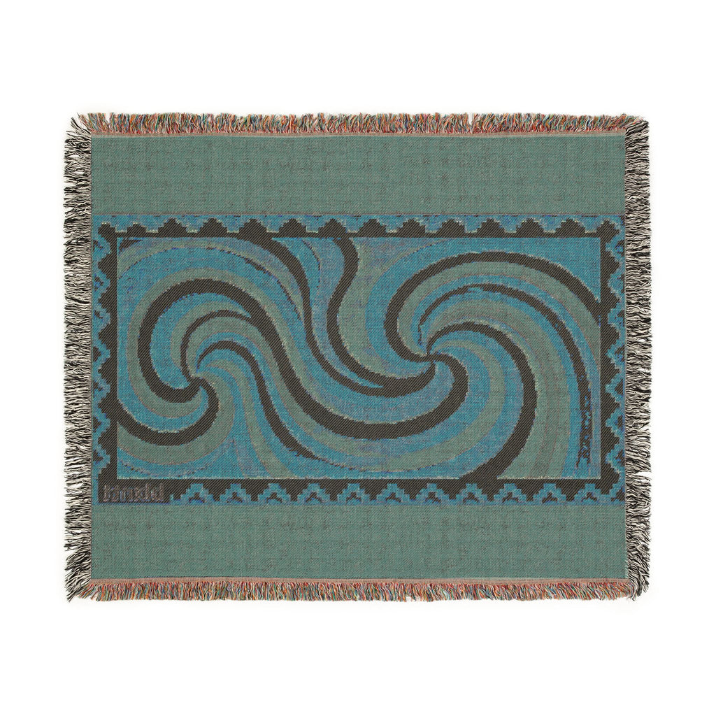 BLXNTT Orange Hippie Woven Blanket #2