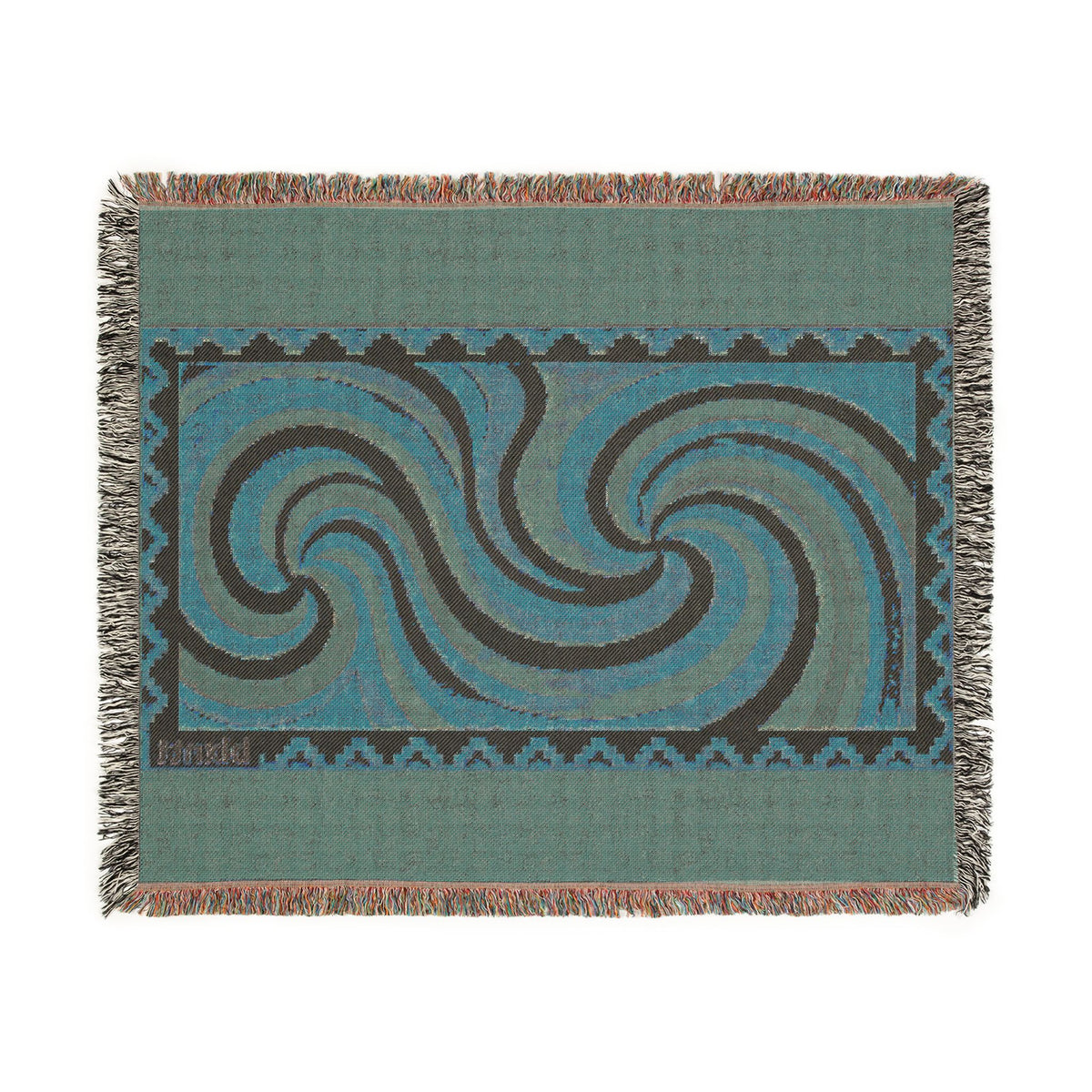 BLXNTT Orange Hippie Woven Blanket #2