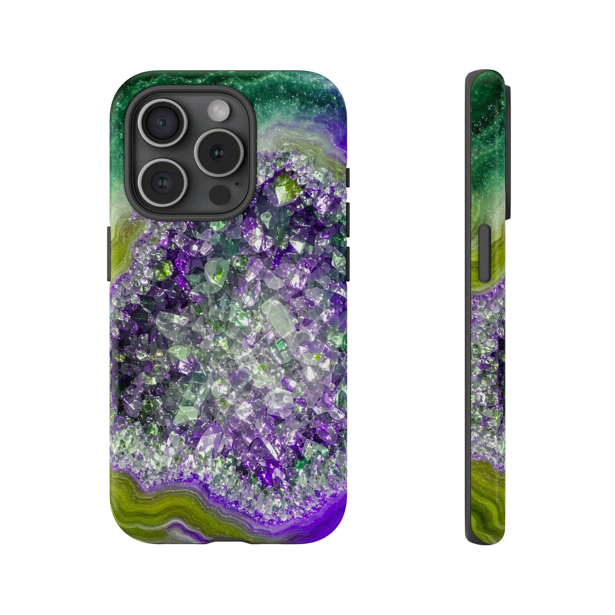 Geode Core - Ruby Emerald Phone Case
