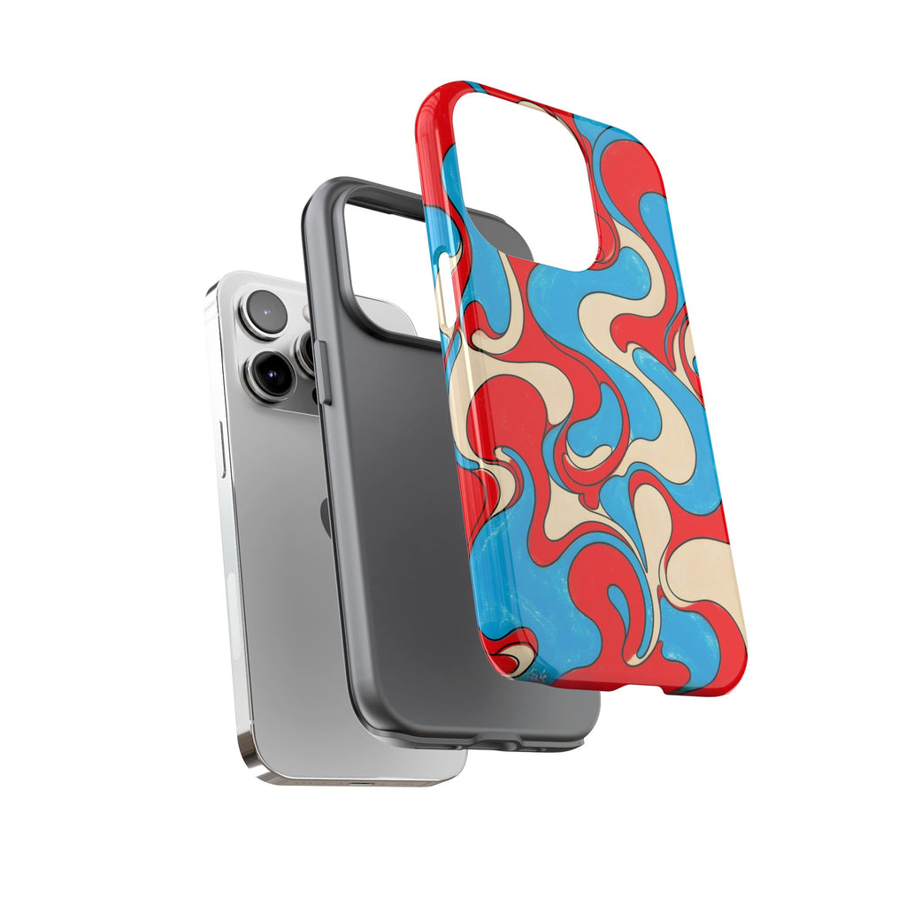 Fillmore Flow - Red, Cyan & Cream Phone Case