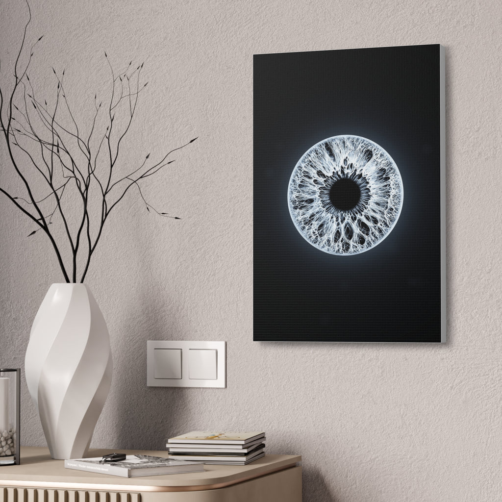 BLXNTT Iris – Lace Web Ice Silver Glossy Canvas
