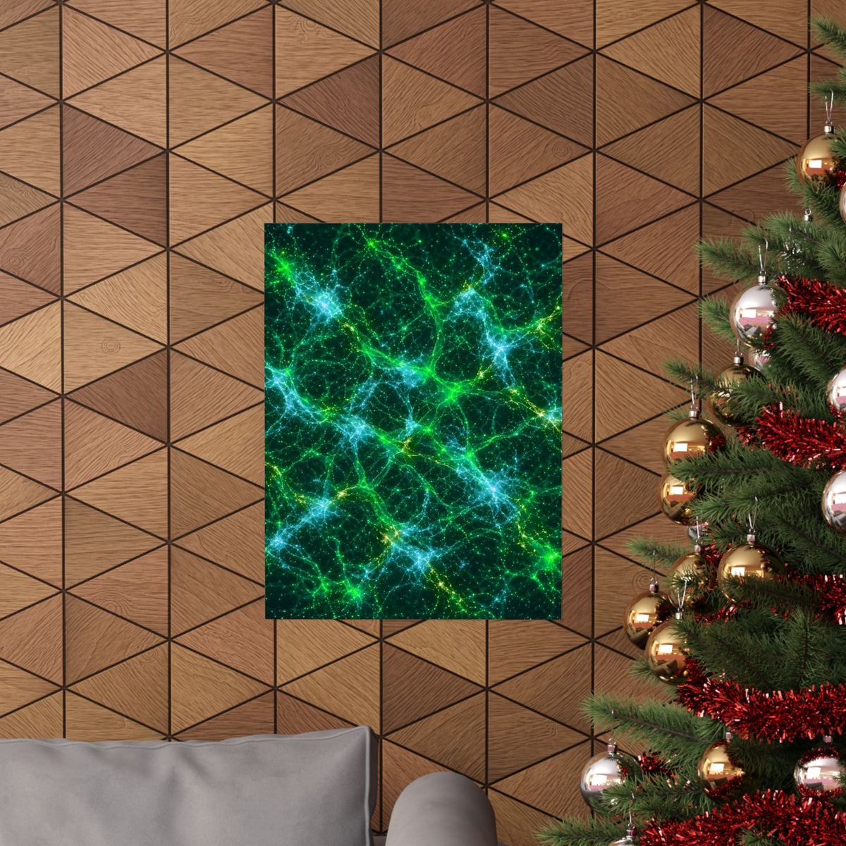 Neon Mycelium - Mermaid Poster