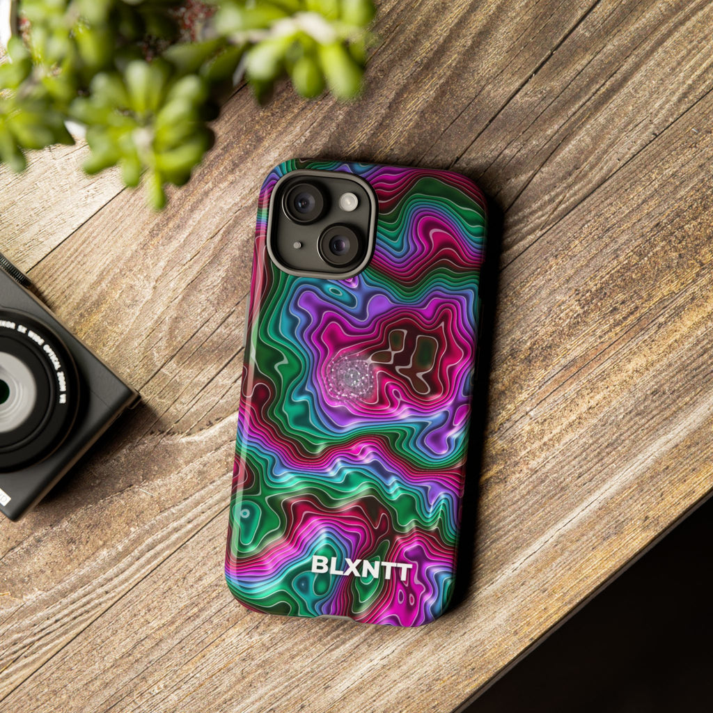 Neon Agate Phone Case