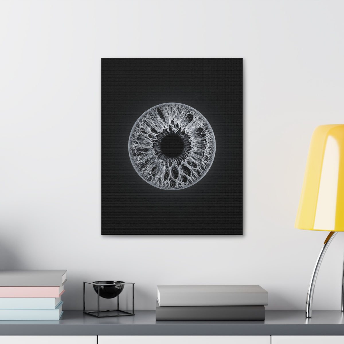 BLXNTT Iris – Lace Web Gray Glossy Canvas