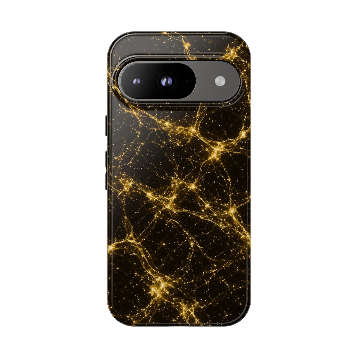 Neon Mycelium - Gold Filigree Phone Case