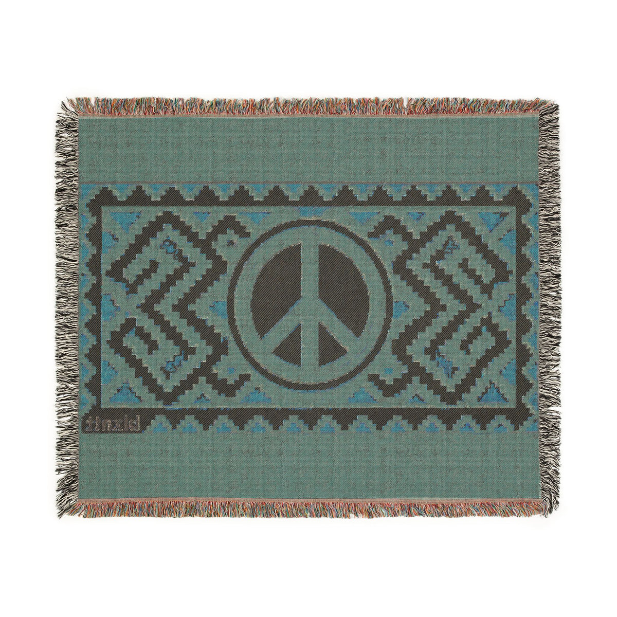 BLXNTT Orange Hippie Woven Blanket #3