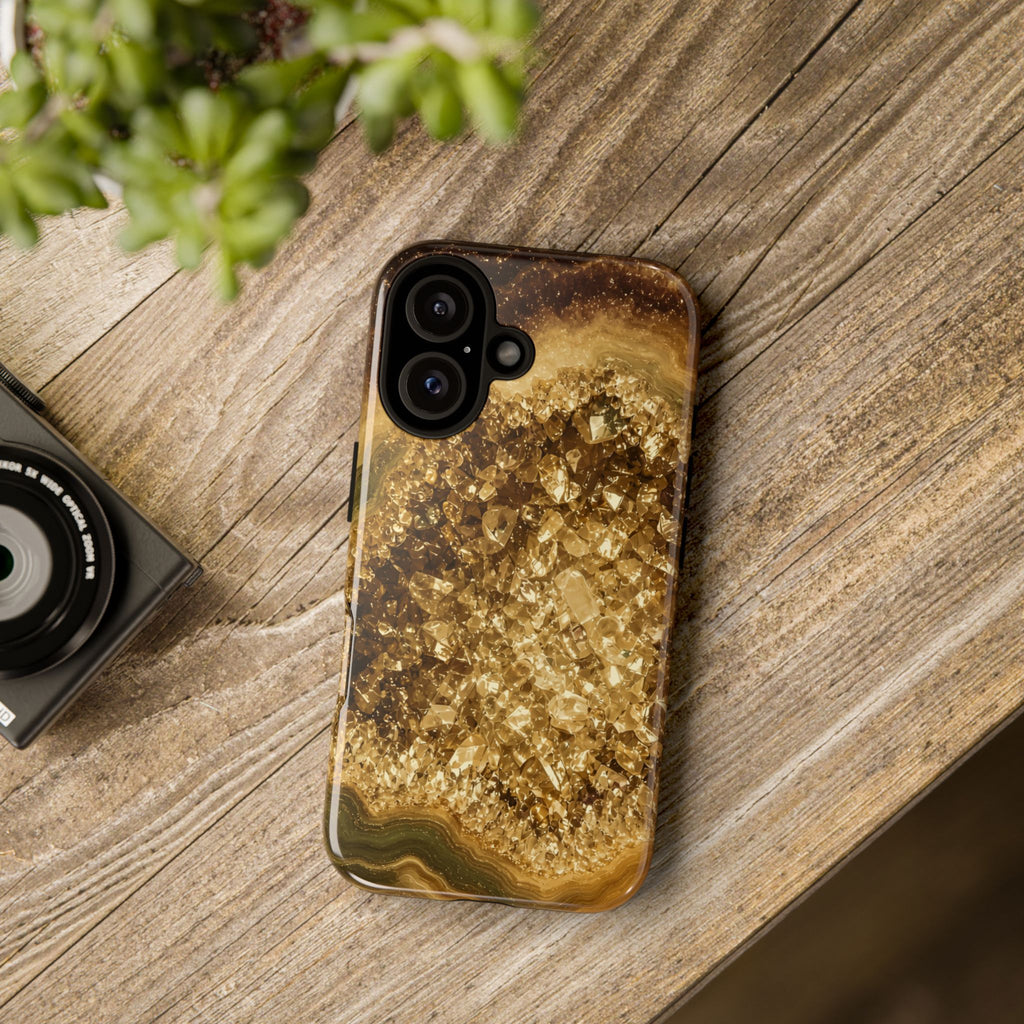 Geode Core - Gold Vein Phone Case