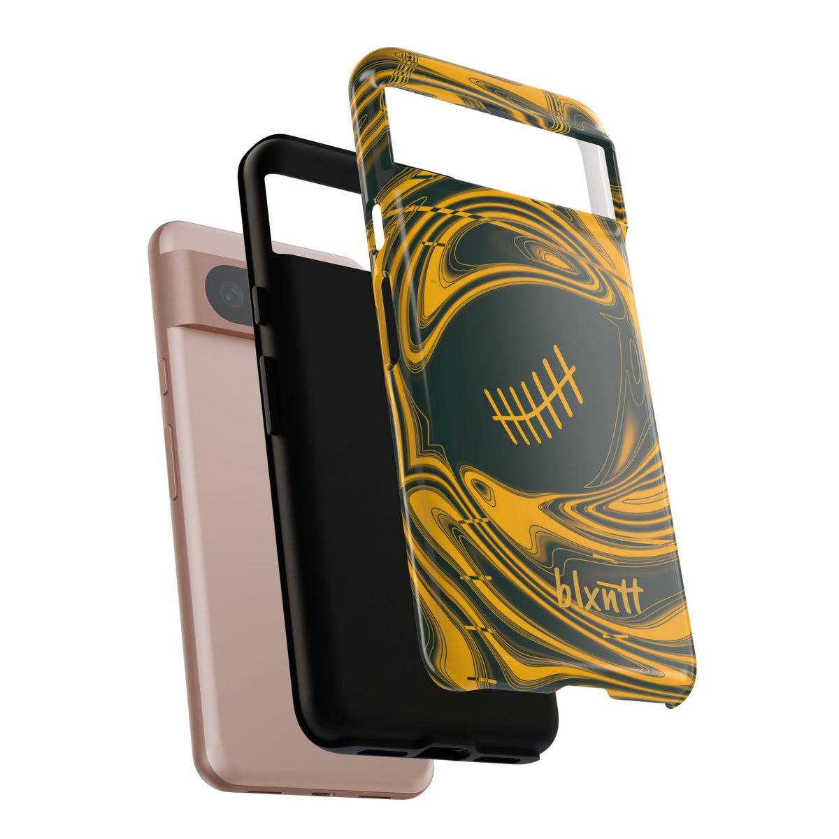 Green & Gold Trippy Football Phone Case