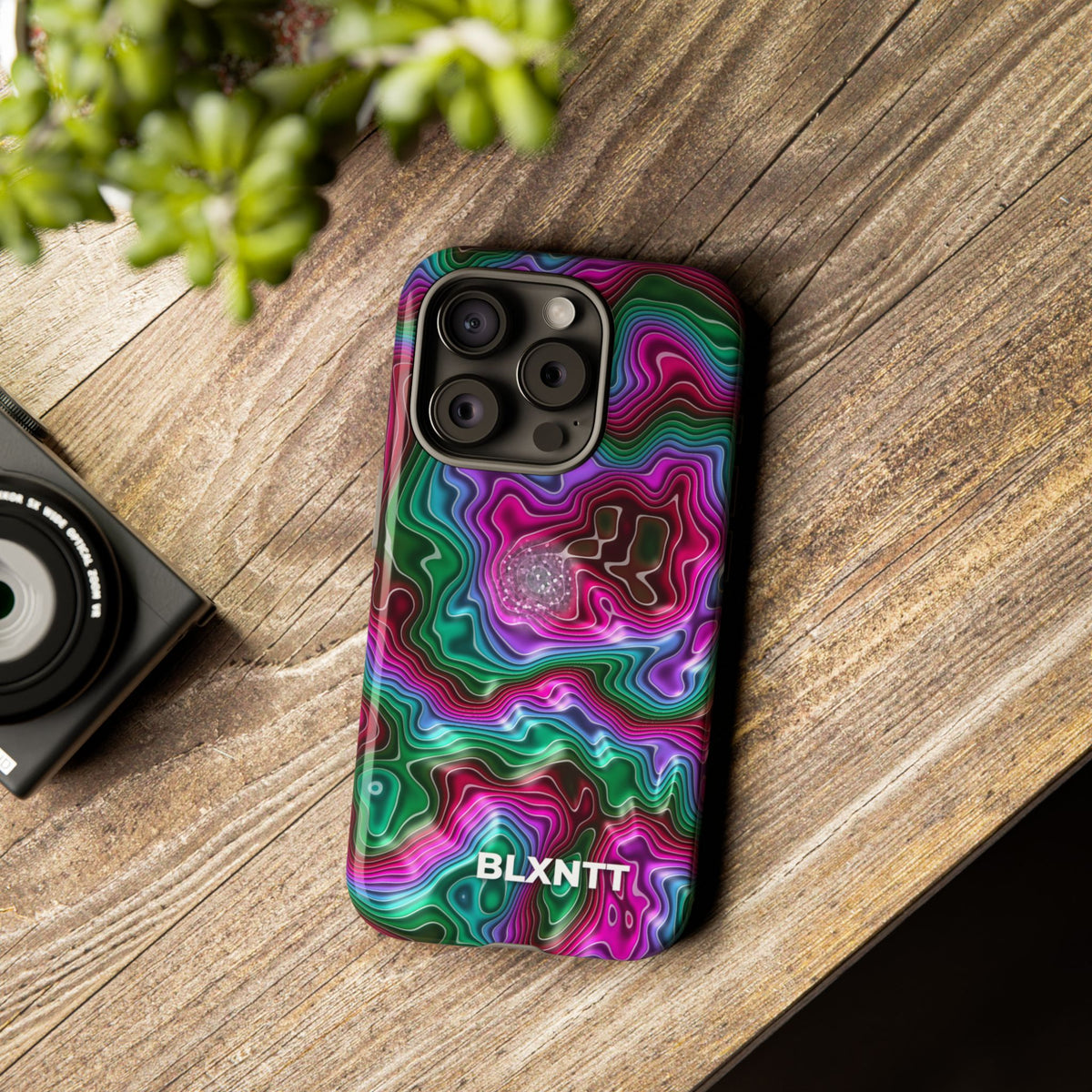 Neon Agate Phone Case