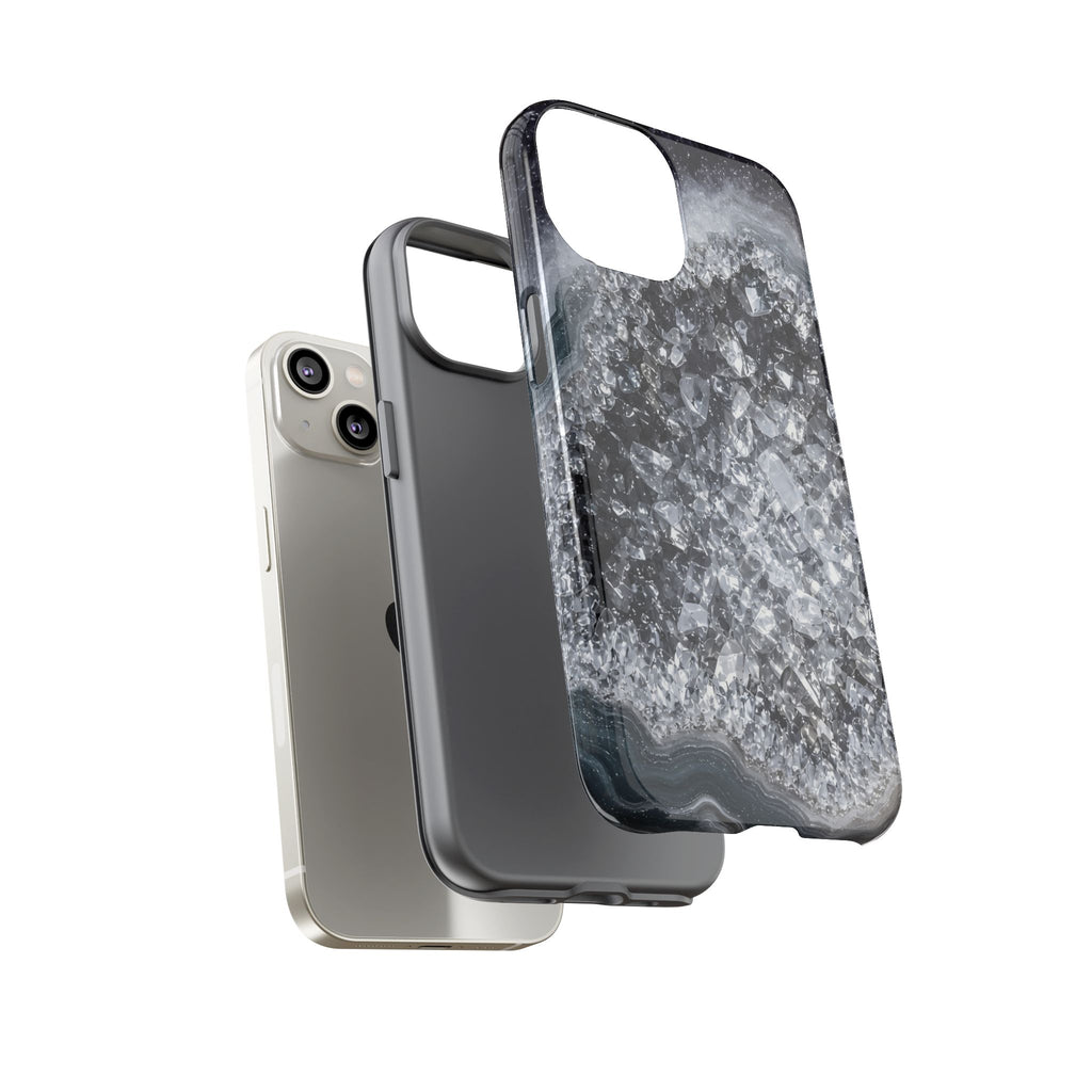 Geode Core - Silver Smoke Phone Case