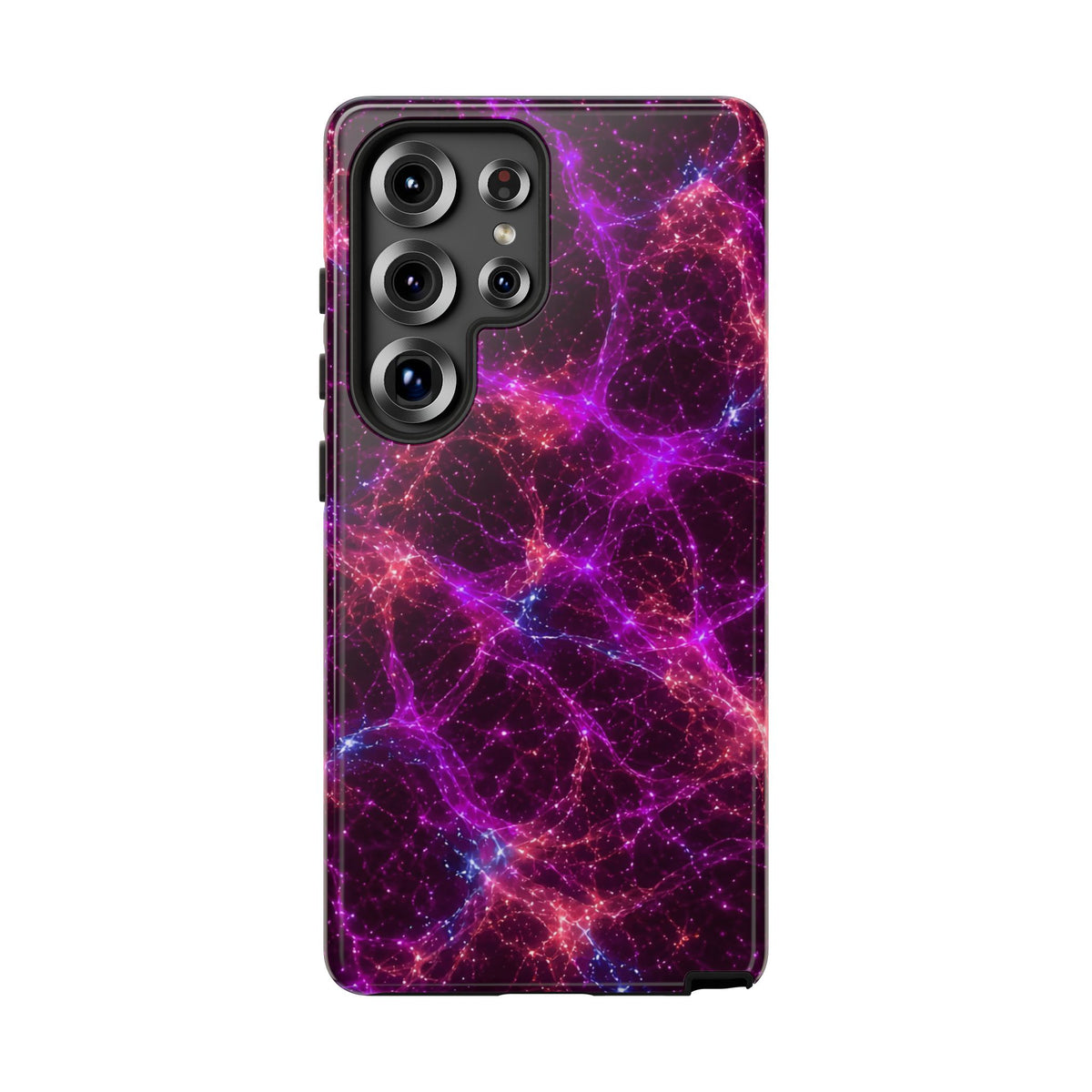 Neon Mycelium - Ember Orchid Phone Case