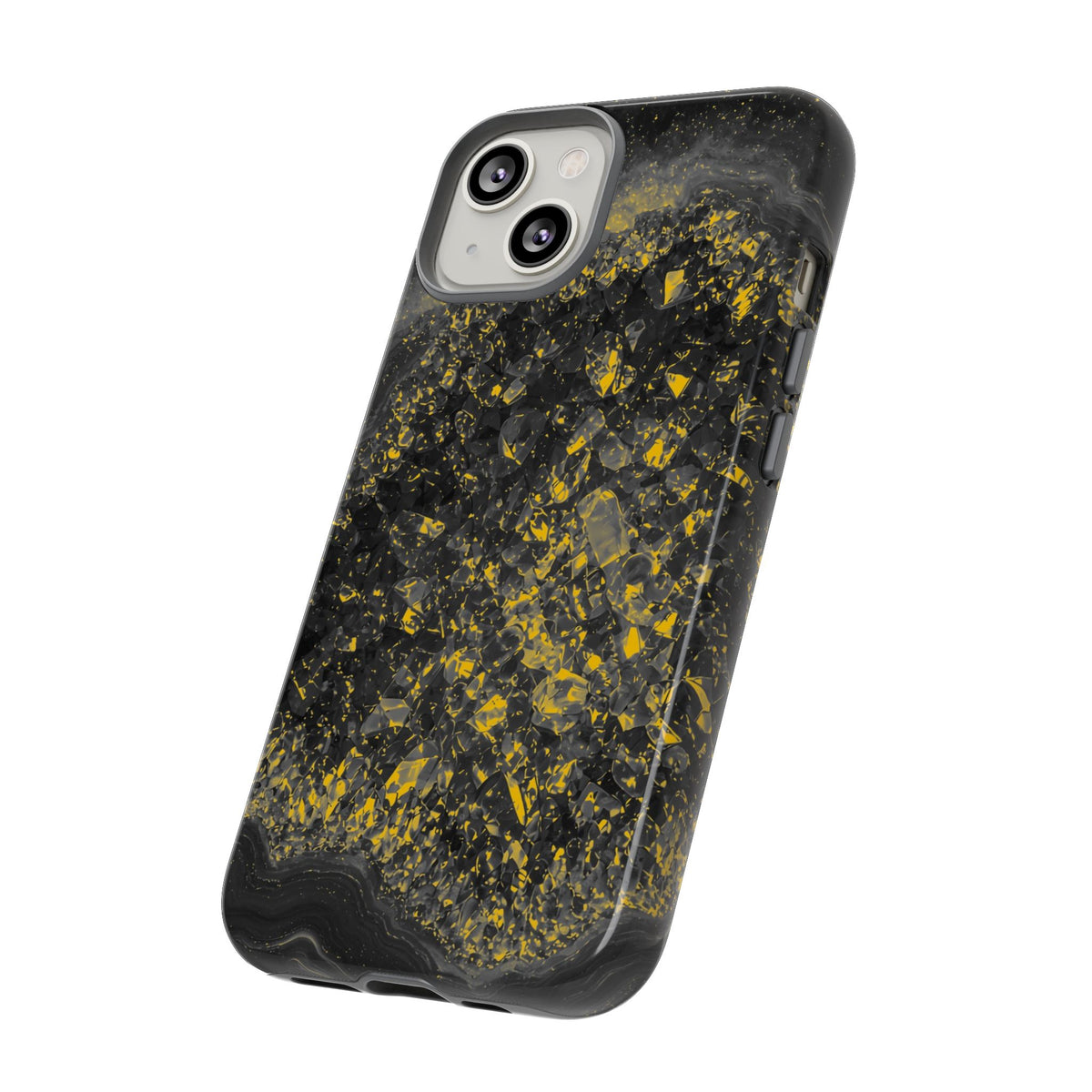 Geode Core - Mono Gold Spark Phone Case
