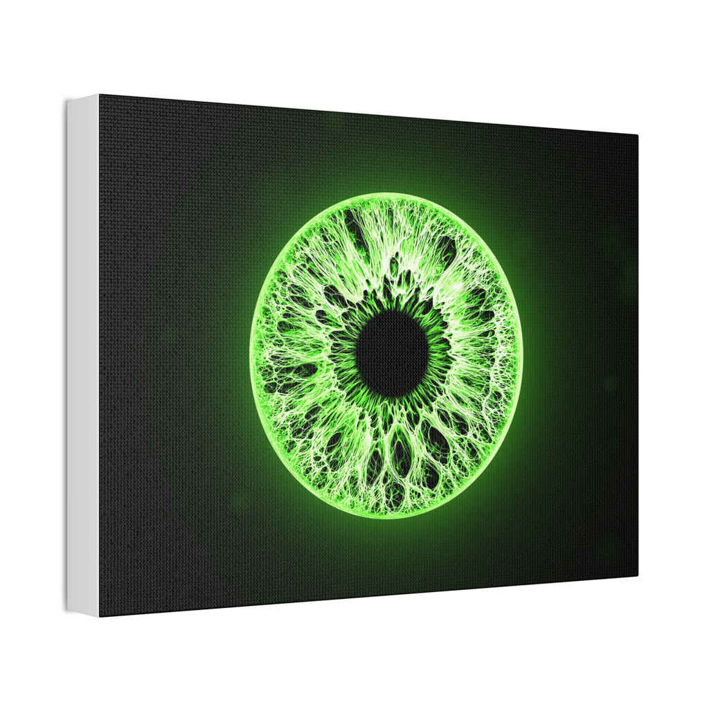 BLXNTT Iris – Lace Web Lime Shock Glossy Canvas