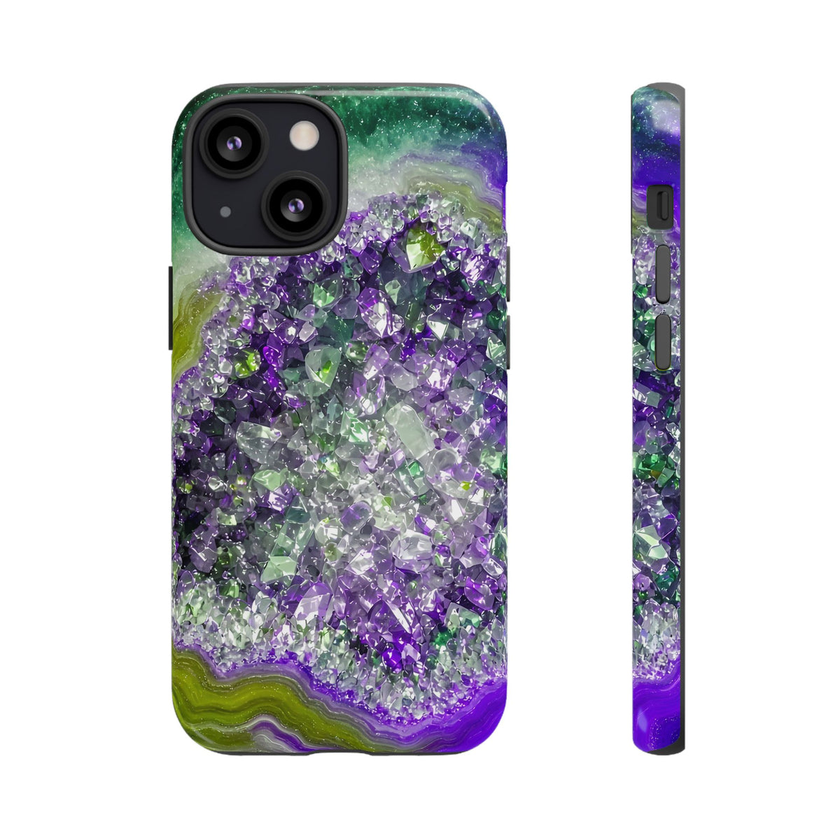 Geode Core - Ruby Emerald Phone Case