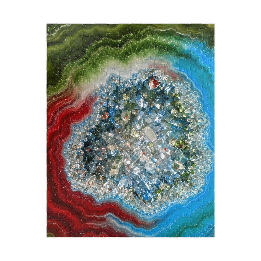 Geode Core - Lagoon Jigsaw Puzzle