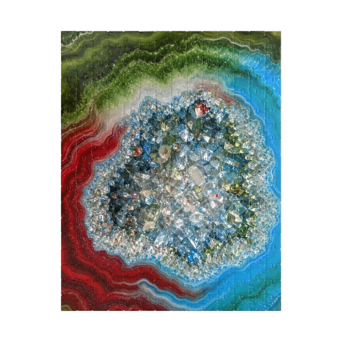 Geode Core - Lagoon Jigsaw Puzzle