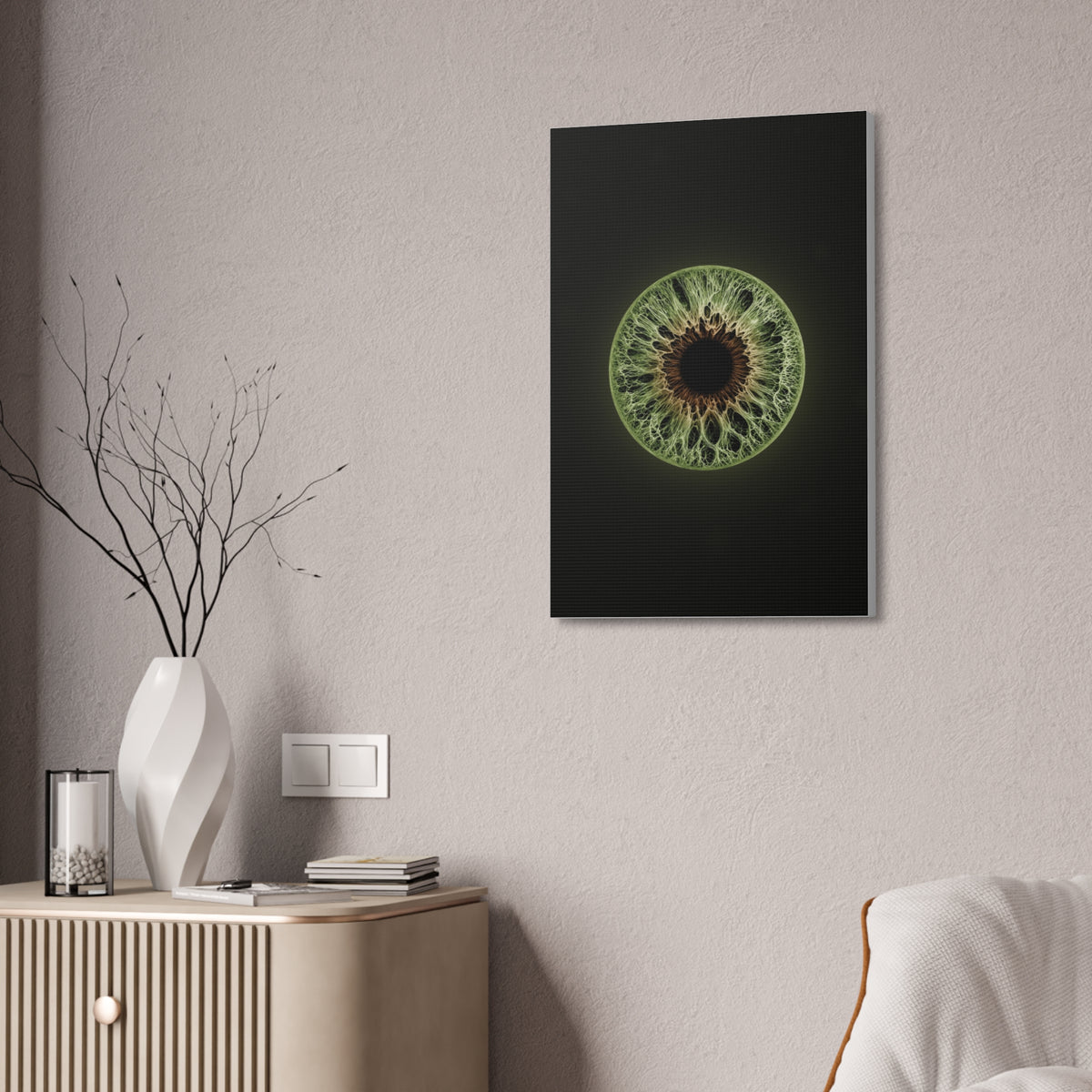 BLXNTT Iris – Lace Web Hazel Glossy Canvas