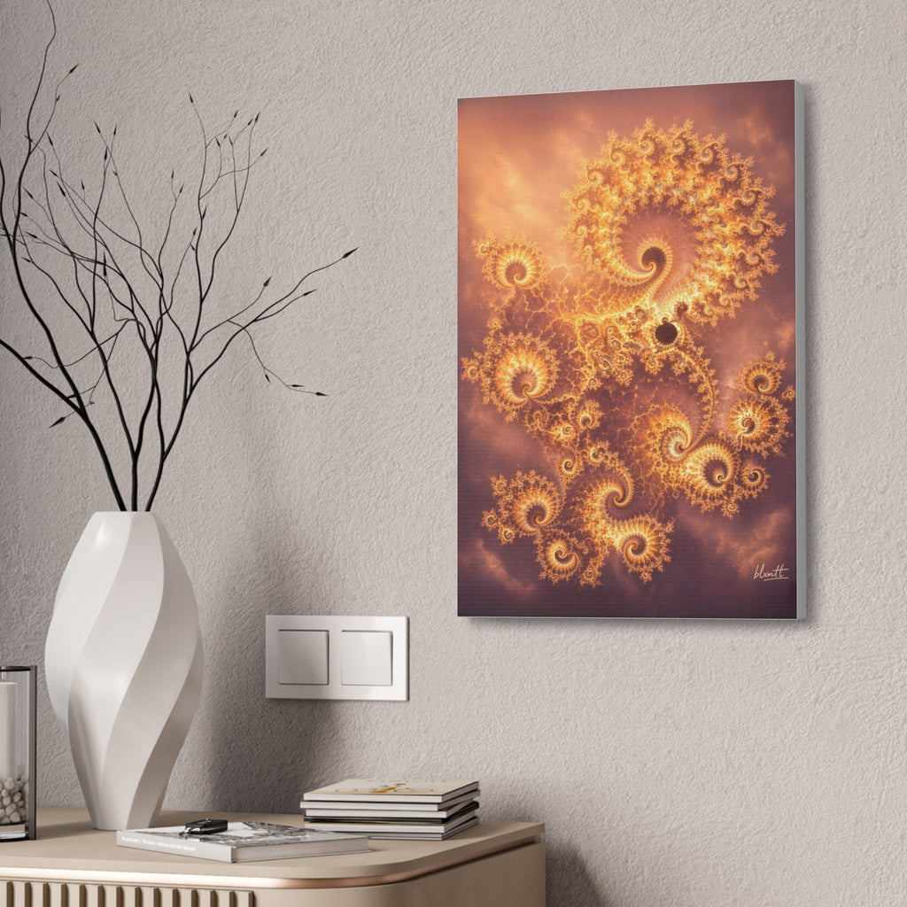 Copper Infinity - Golden Hour Glossy Canvas