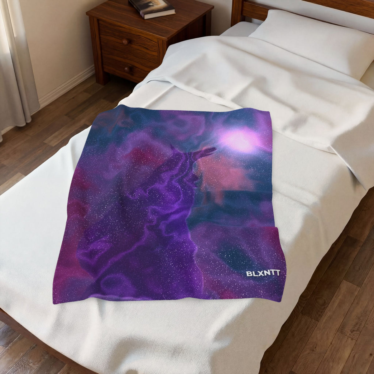Moonlit Wolf Blanket