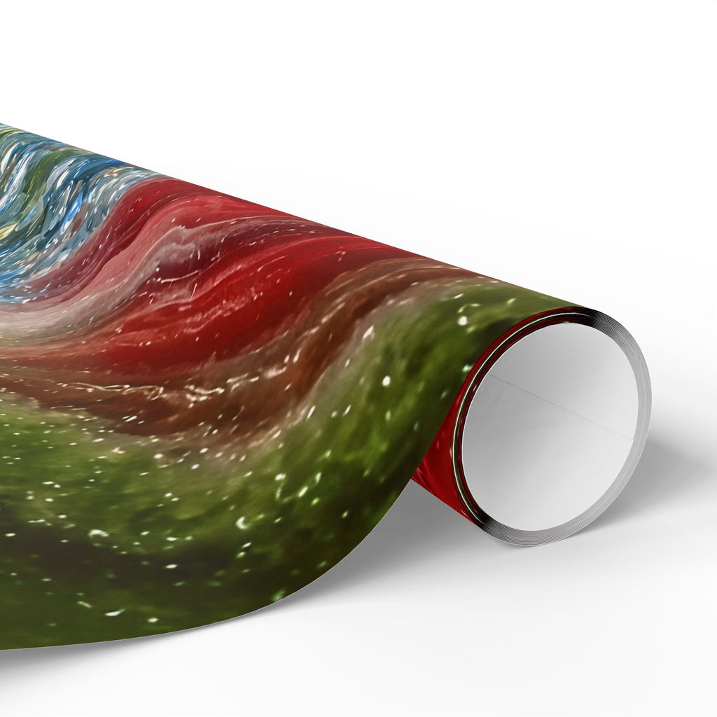 Geode Core - Lagoon Wrapping Paper