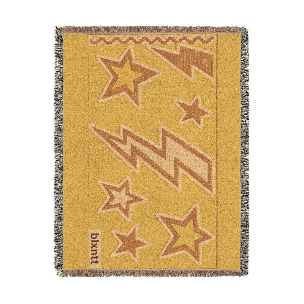 BLXNTT Yellow Hippie Woven Blanket #3