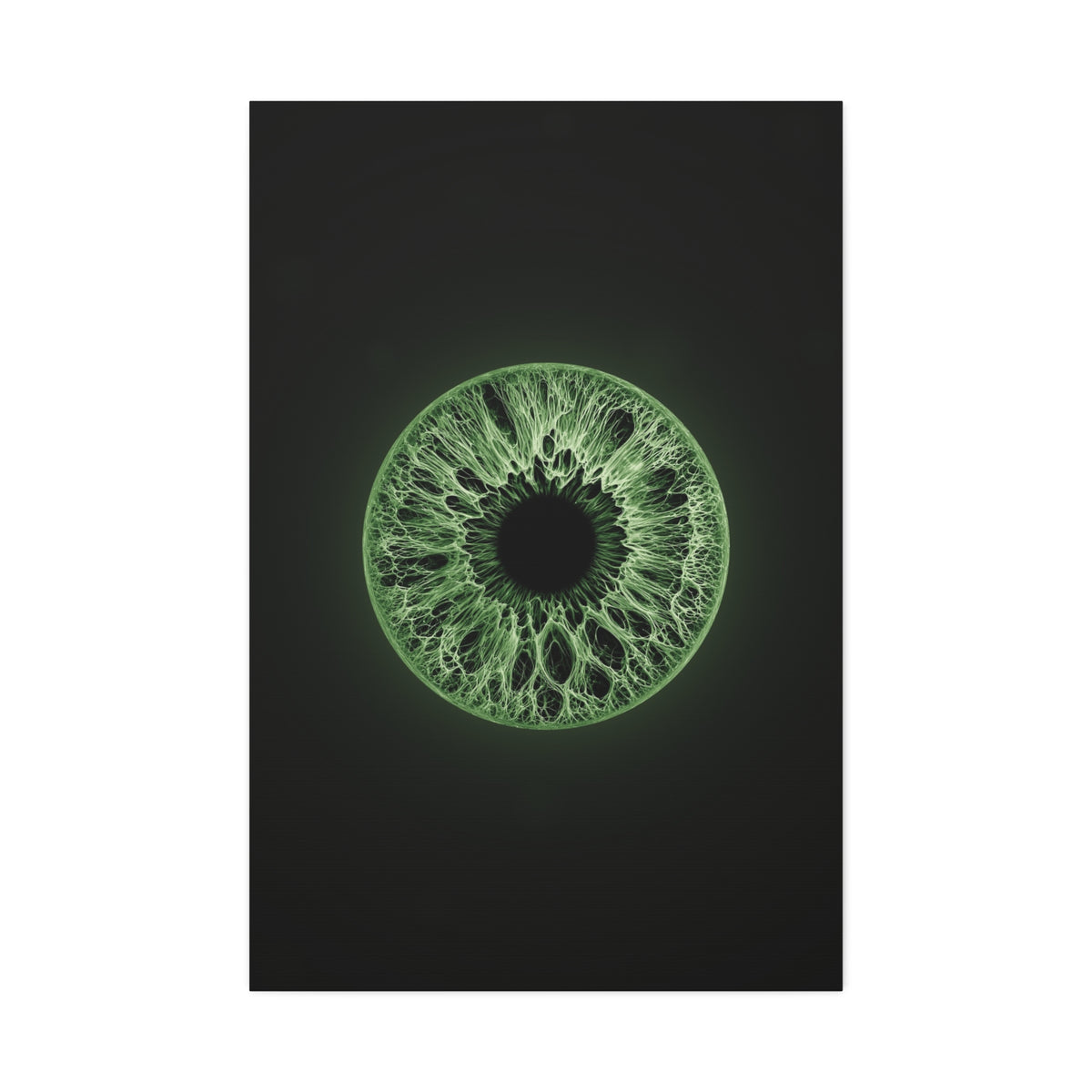 BLXNTT Iris – Lace Web Green Glossy Canvas