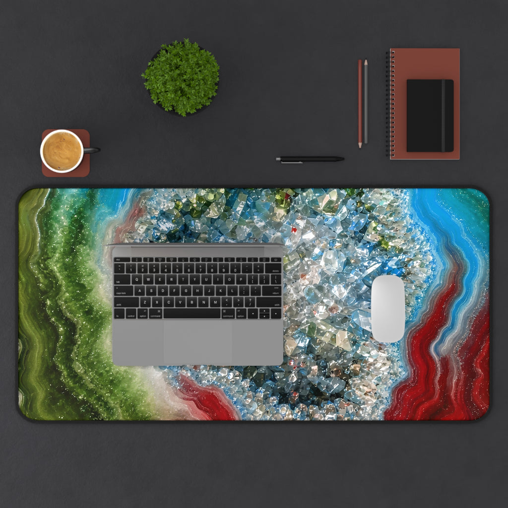 Geode Core - Lagoon Desk Mat