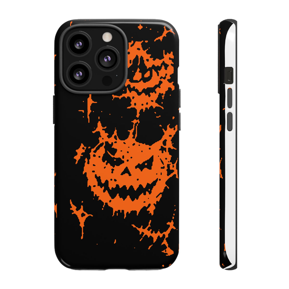 Orange Spiderweb Pumpkin Phone Case