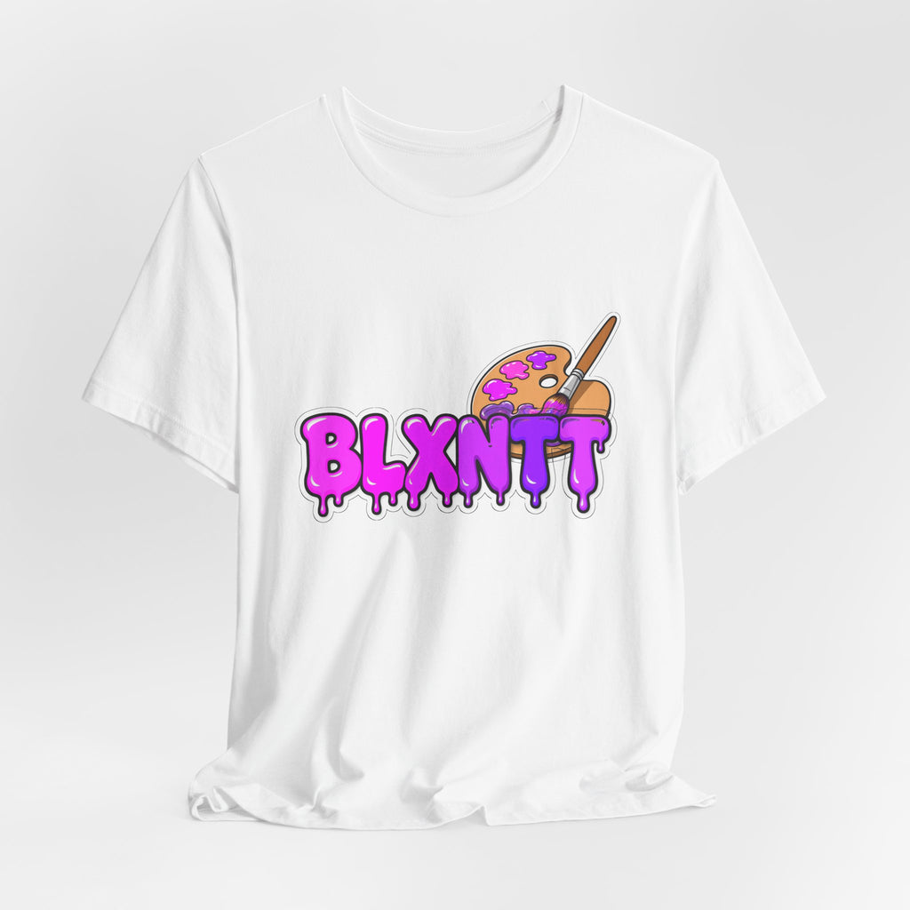 BLXNTT Paint Spill Tee - Purple (White)