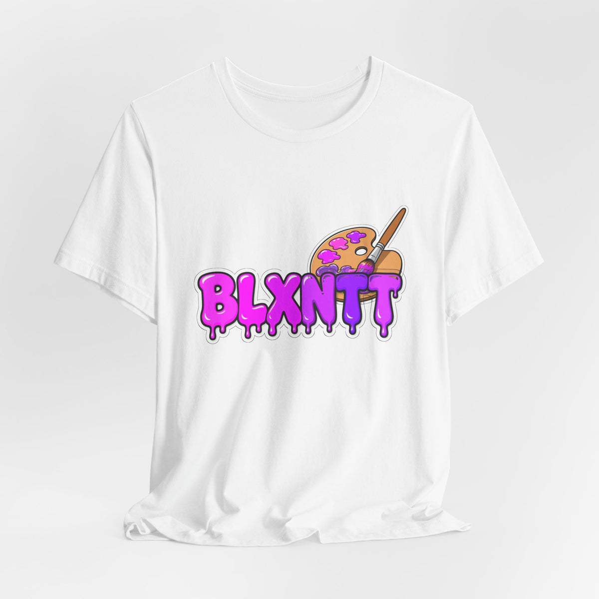 BLXNTT Paint Spill Tee - Purple (White)