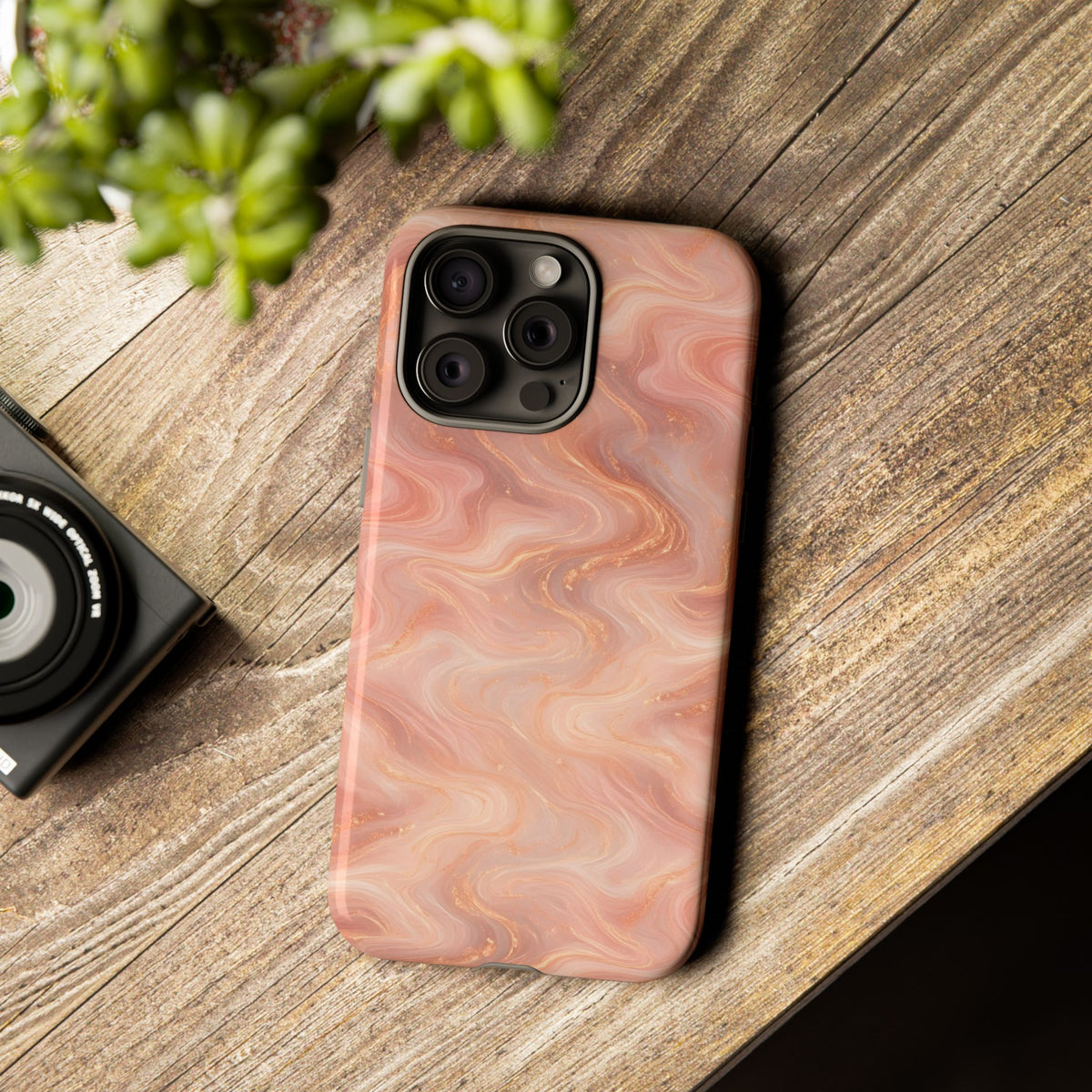 Rose Gold Marble Phone Case