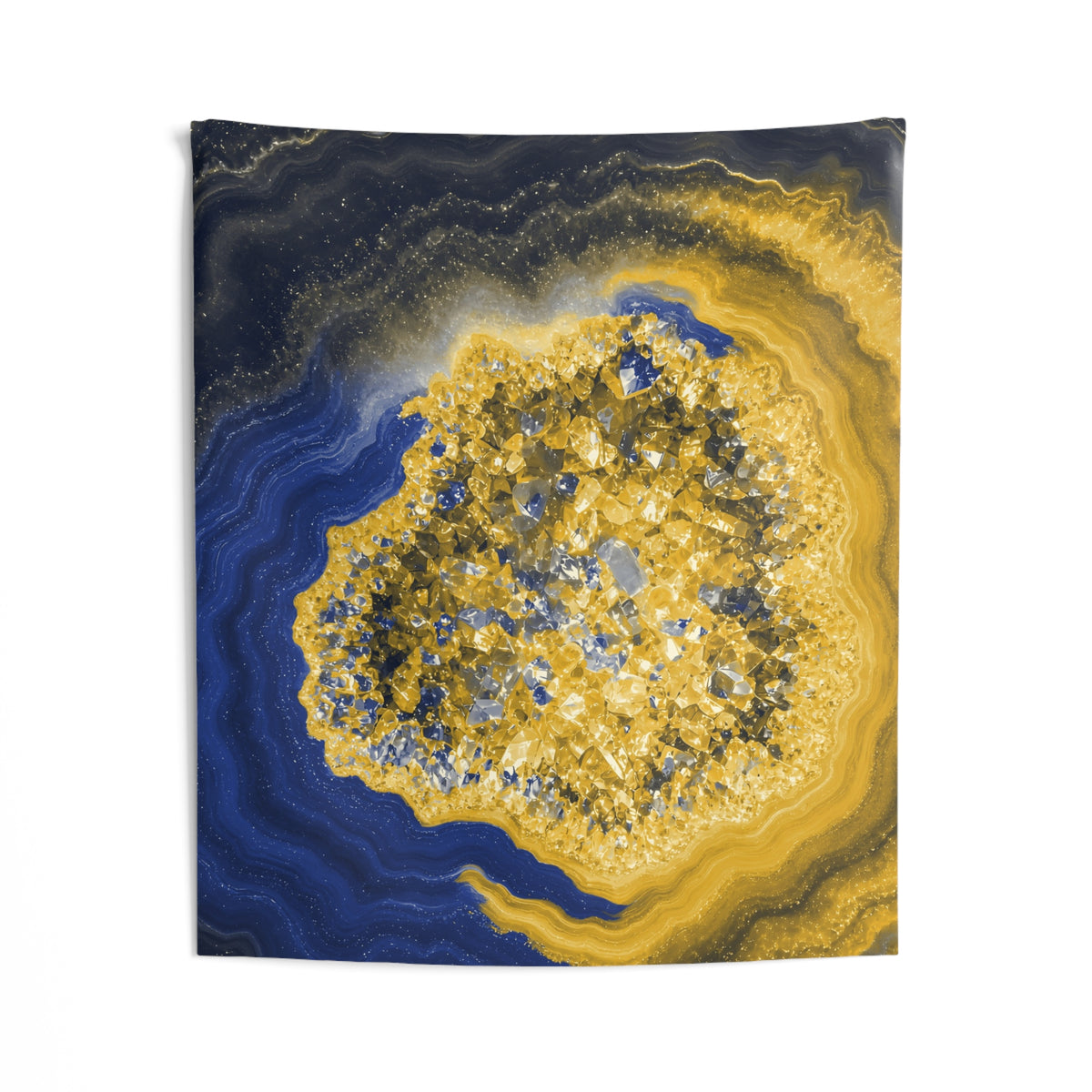 Geode Core - Mustard Navy Tapestry