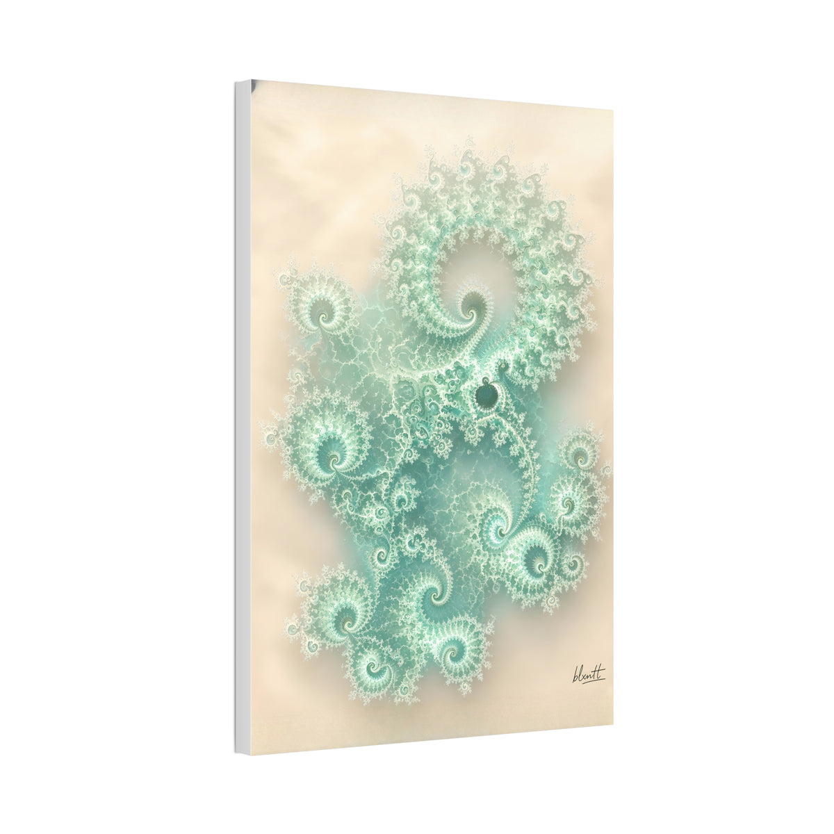 Copper Infinity - Sea Glass Glossy Canvas