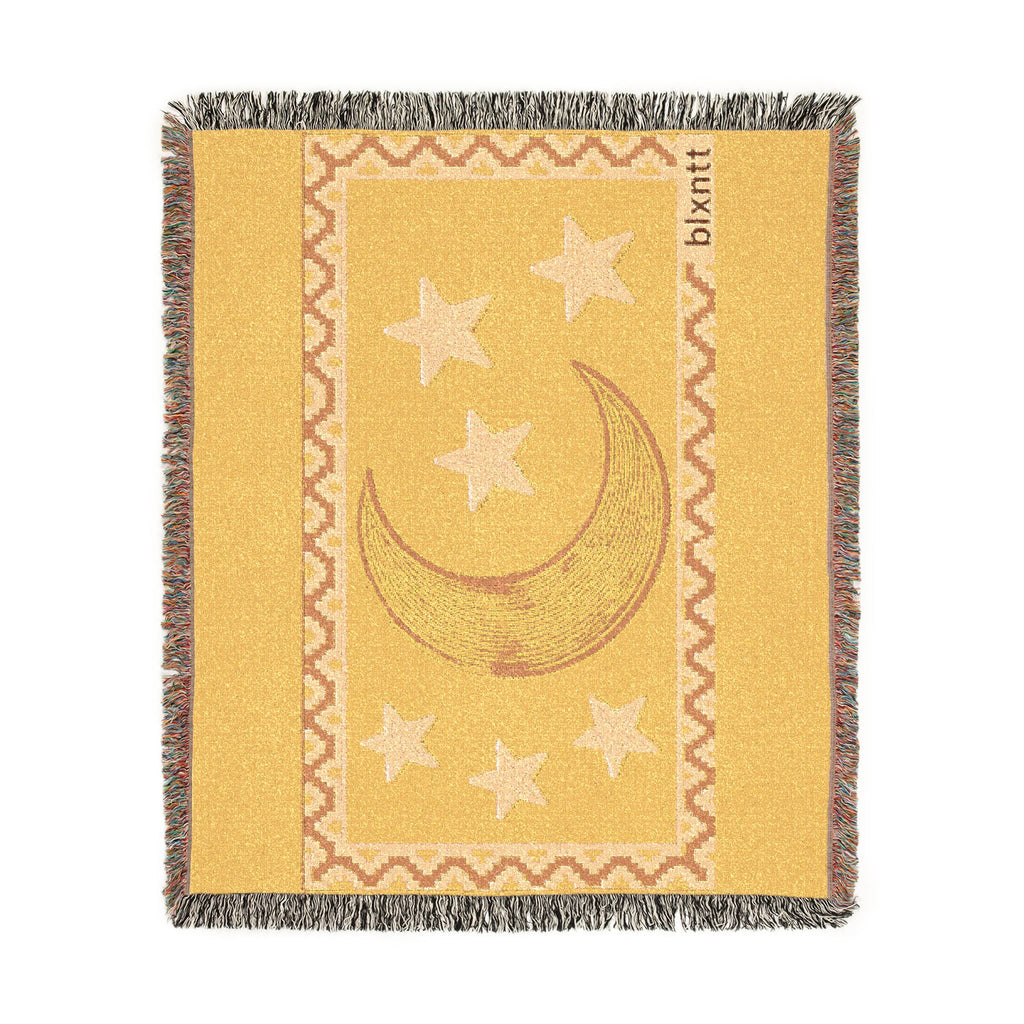 BLXNTT Yellow Hippie Woven Blanket #2