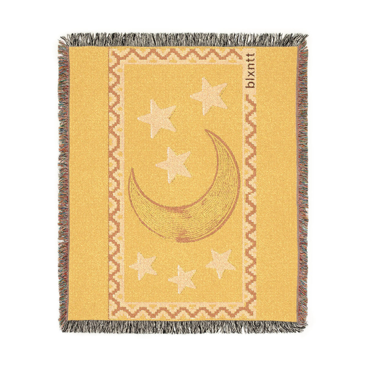 BLXNTT Yellow Hippie Woven Blanket #2