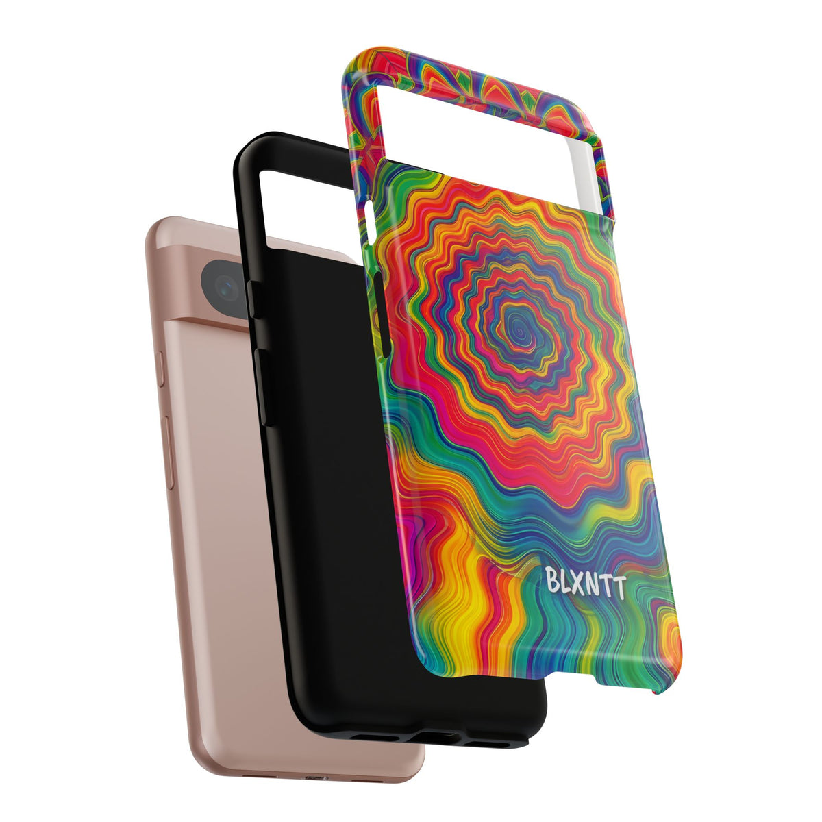 Hypnotic Rainbow Ripple Phone Case