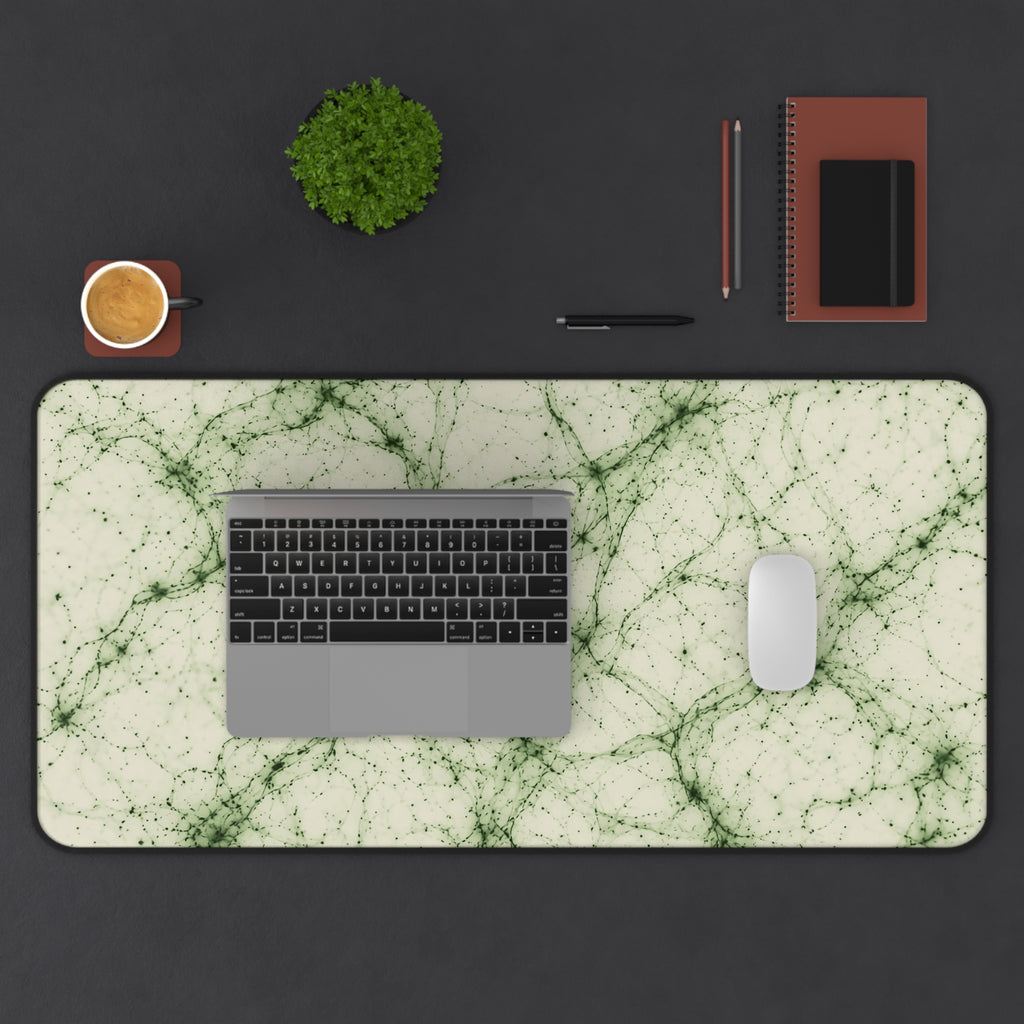 Neon Mycelium - Matcha Latte Desk Mat