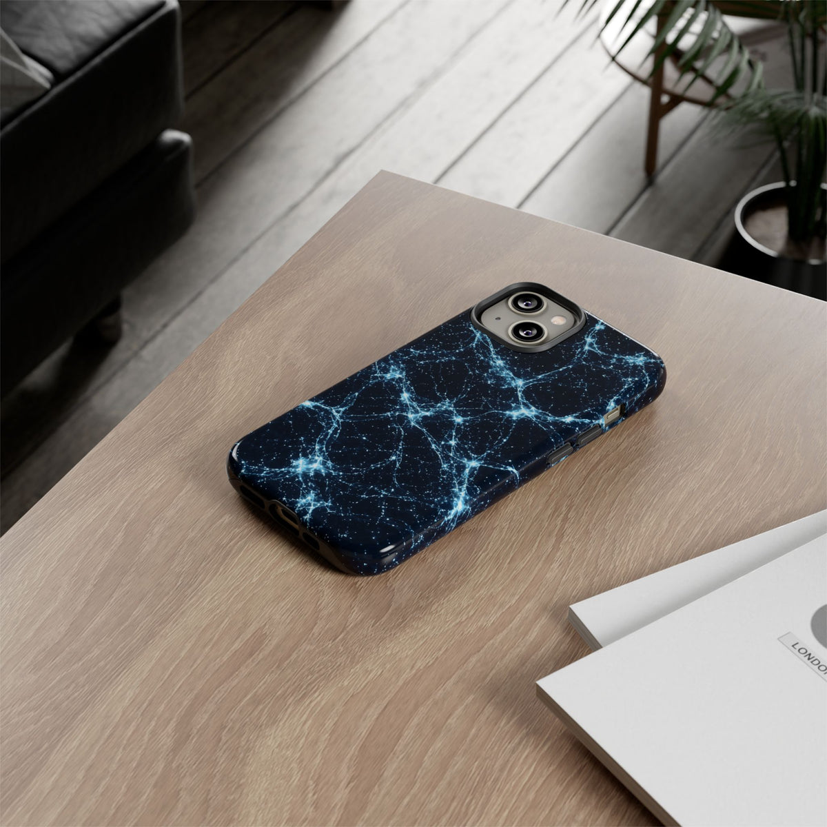 Neon Mycelium - Ice Crystal Phone Case
