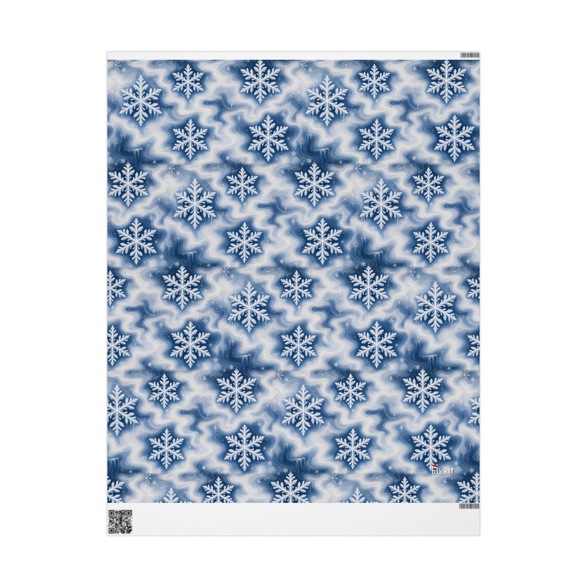Snowflake Trippy Christmas Wrapping Paper