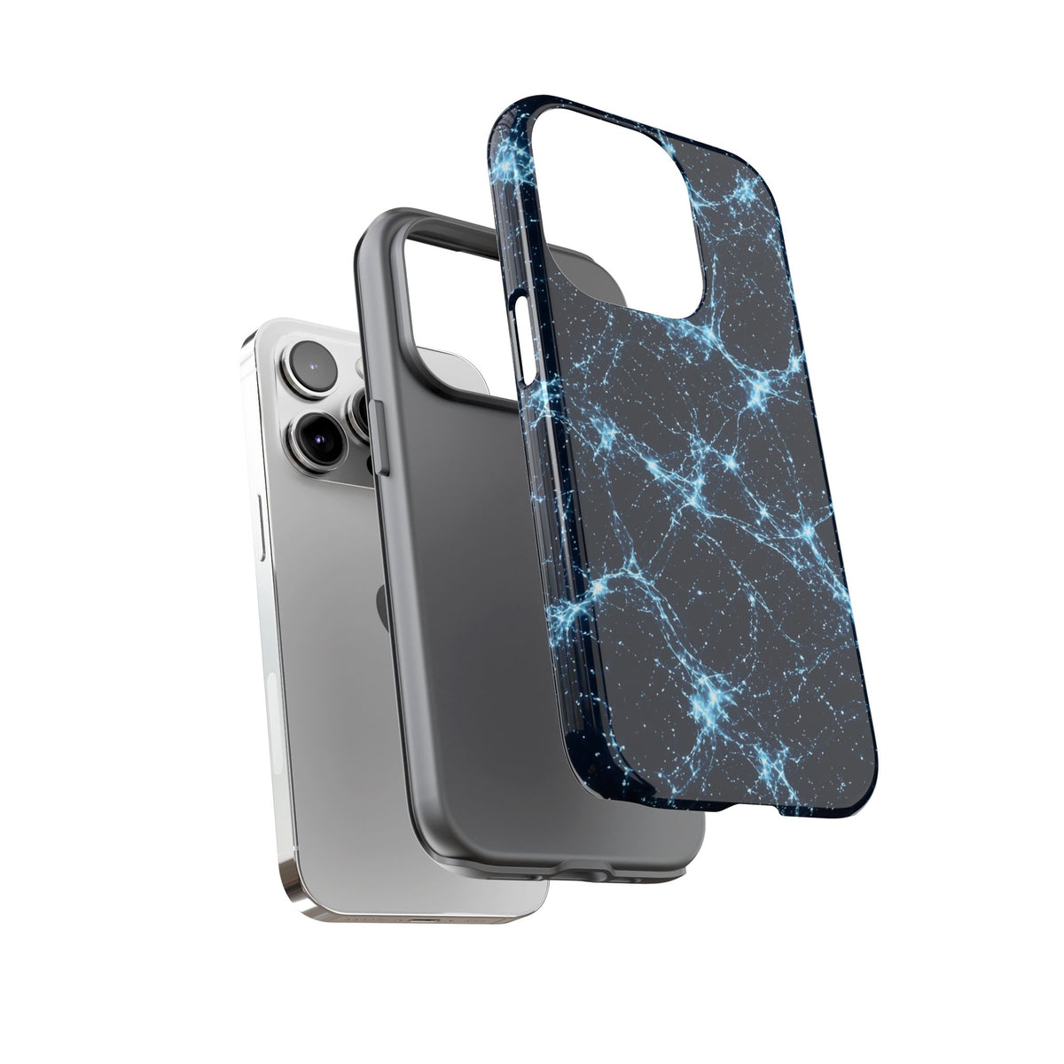 Neon Mycelium - Ice Crystal Phone Case