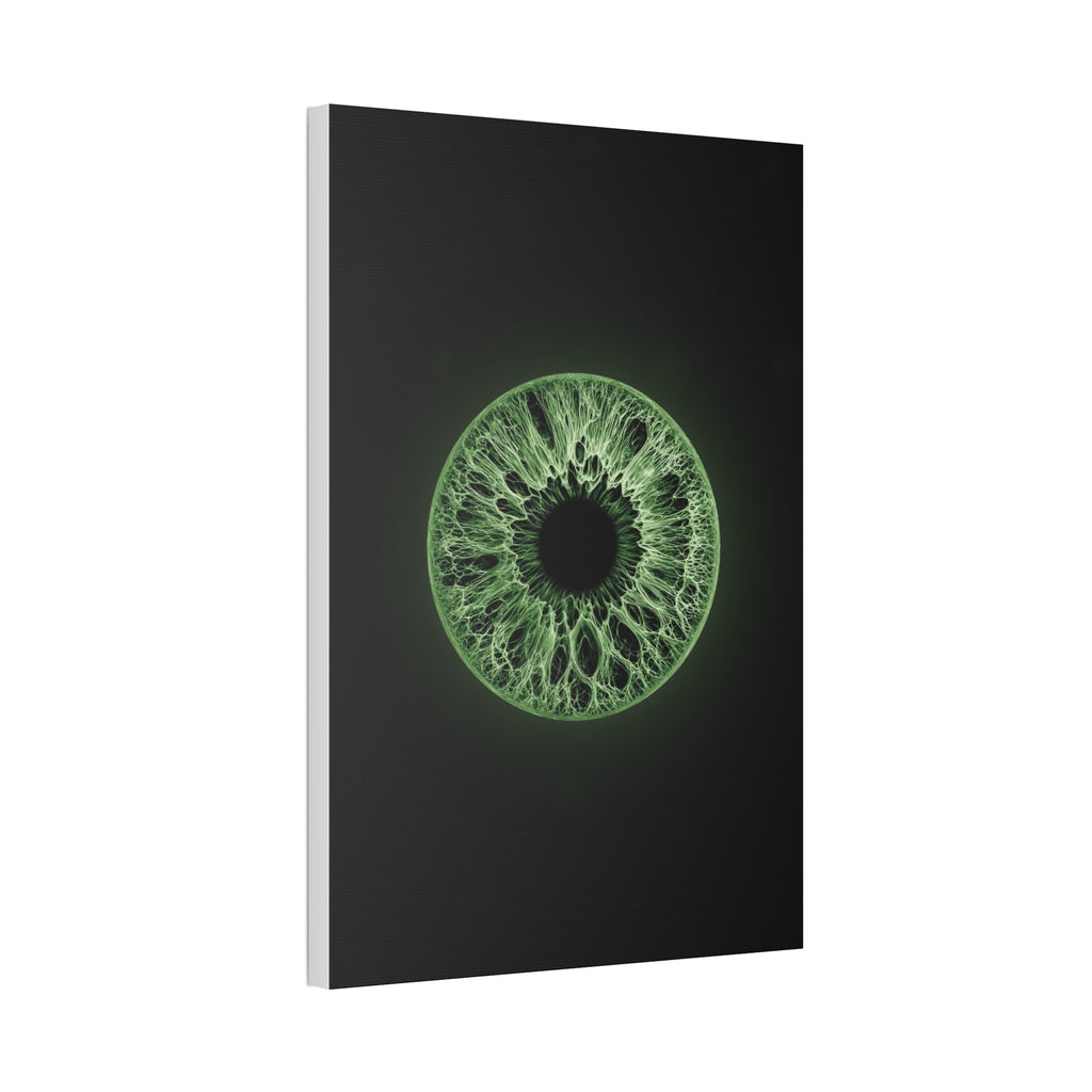 BLXNTT Iris – Lace Web Green Glossy Canvas