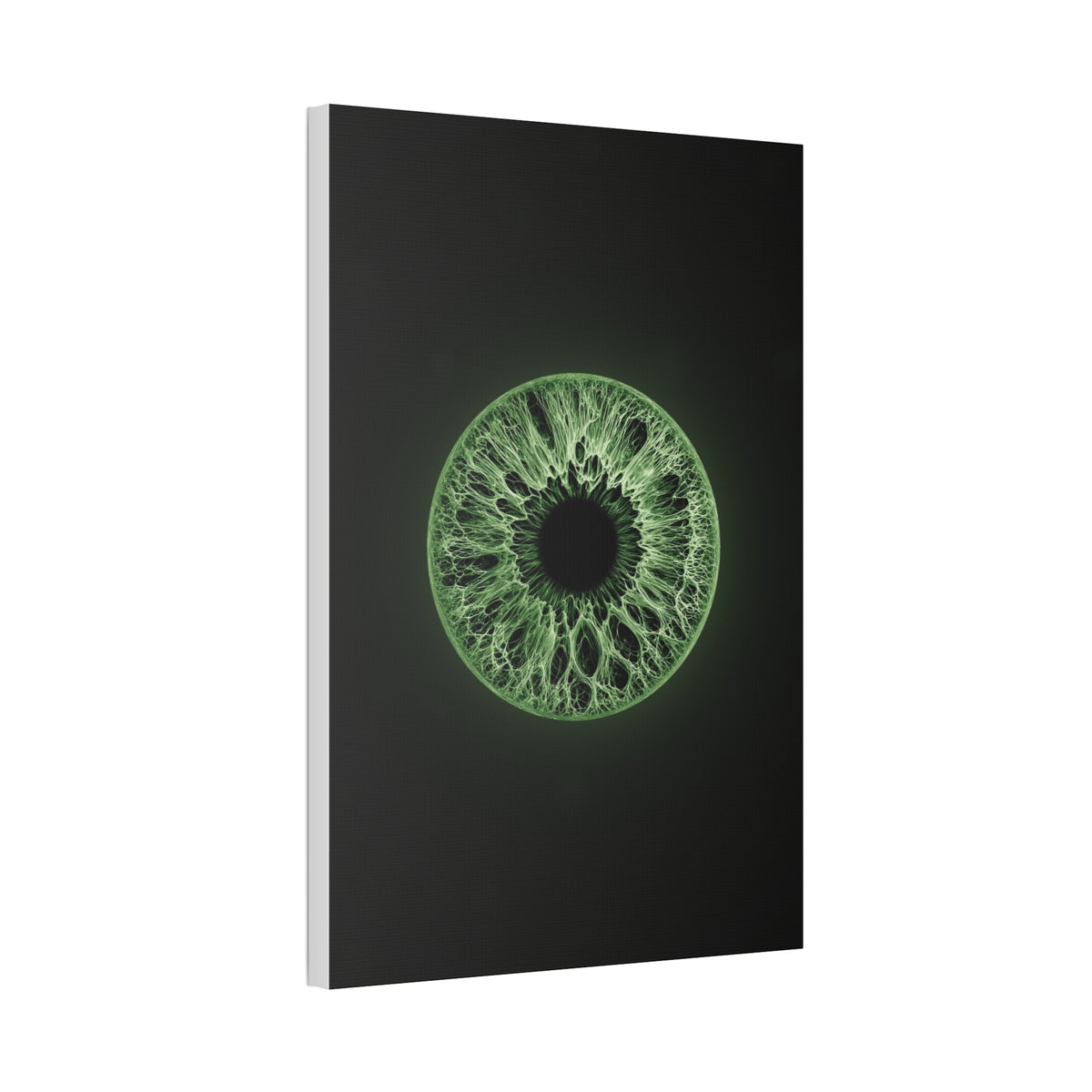 BLXNTT Iris – Lace Web Green Glossy Canvas