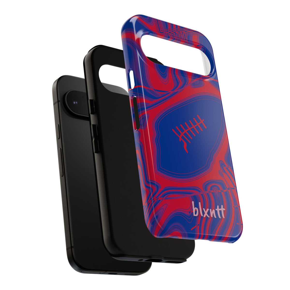 Royal Blue & Red Trippy Football Phone Case