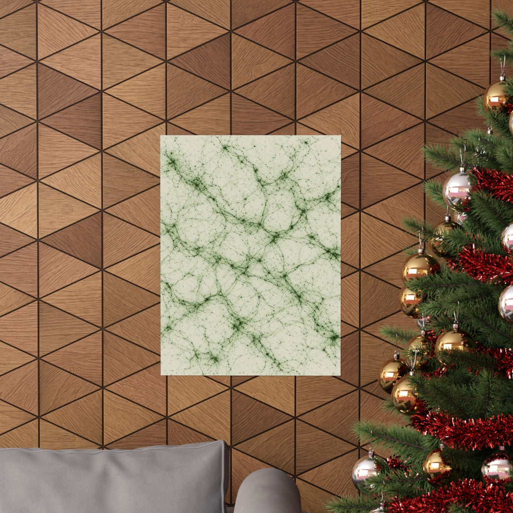Neon Mycelium - Matcha Latte Poster