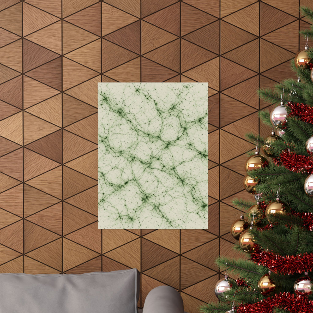 Neon Mycelium - Matcha Latte Poster