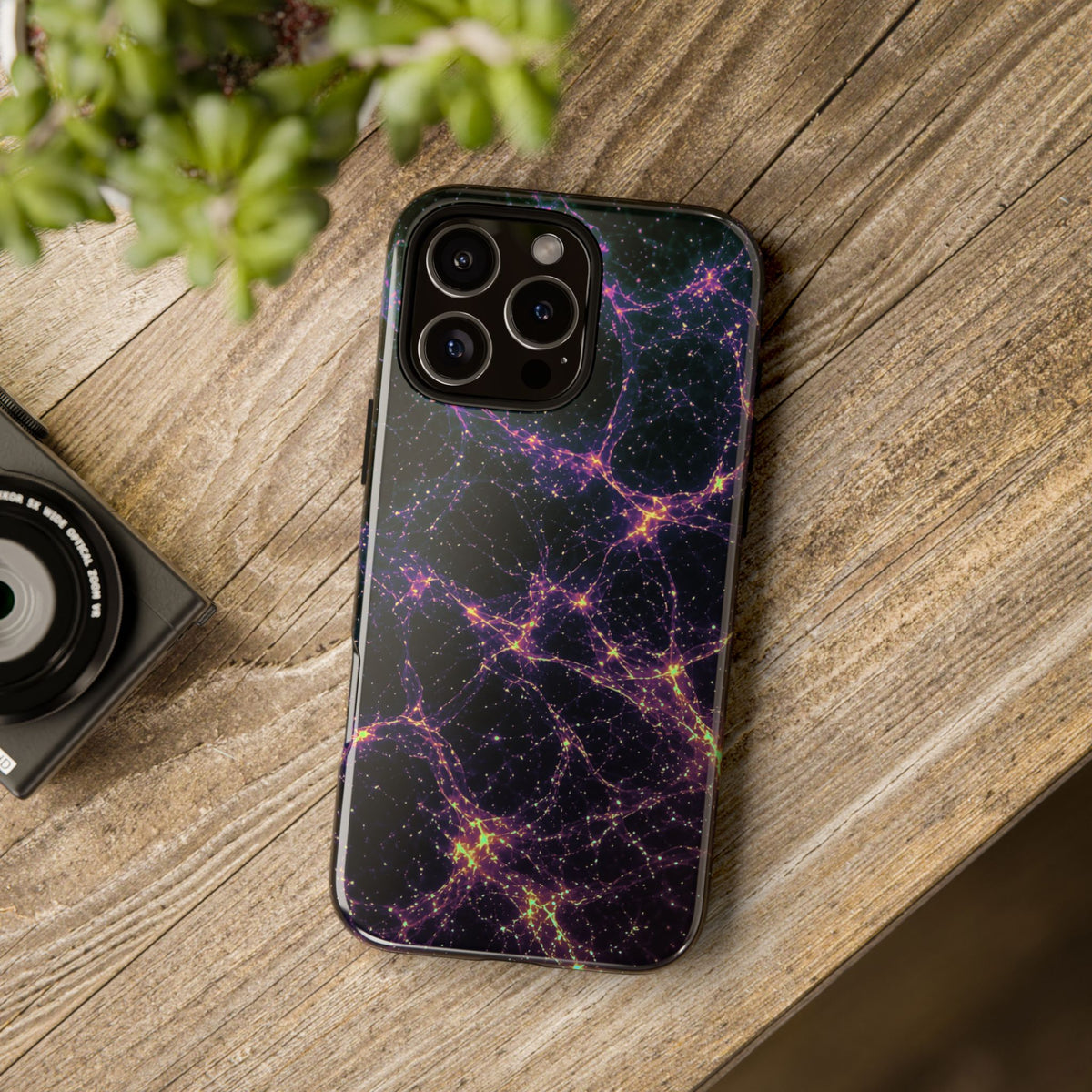 Neon Mycelium - Holographic Phone Case