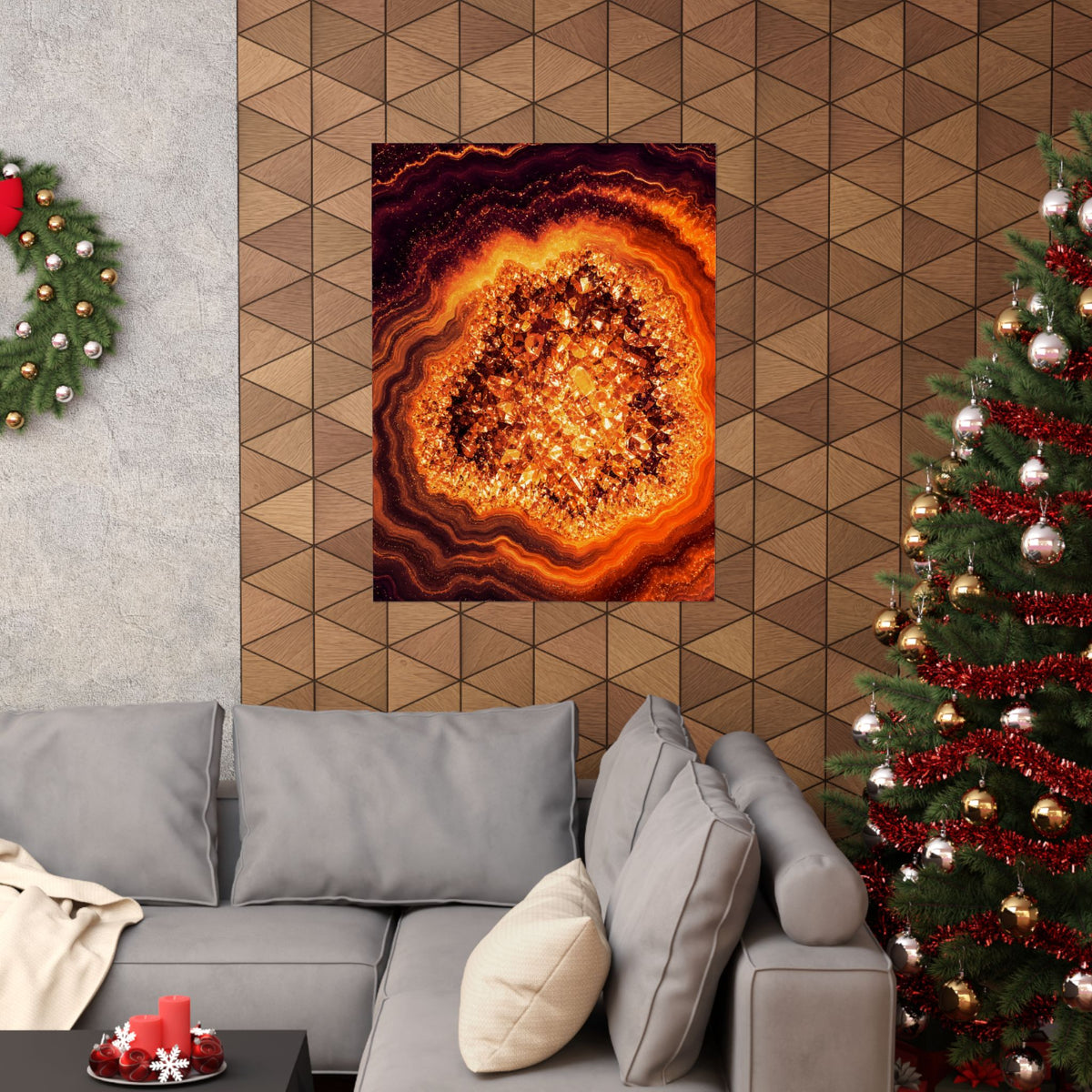 Geode Core - Molten Lava Poster