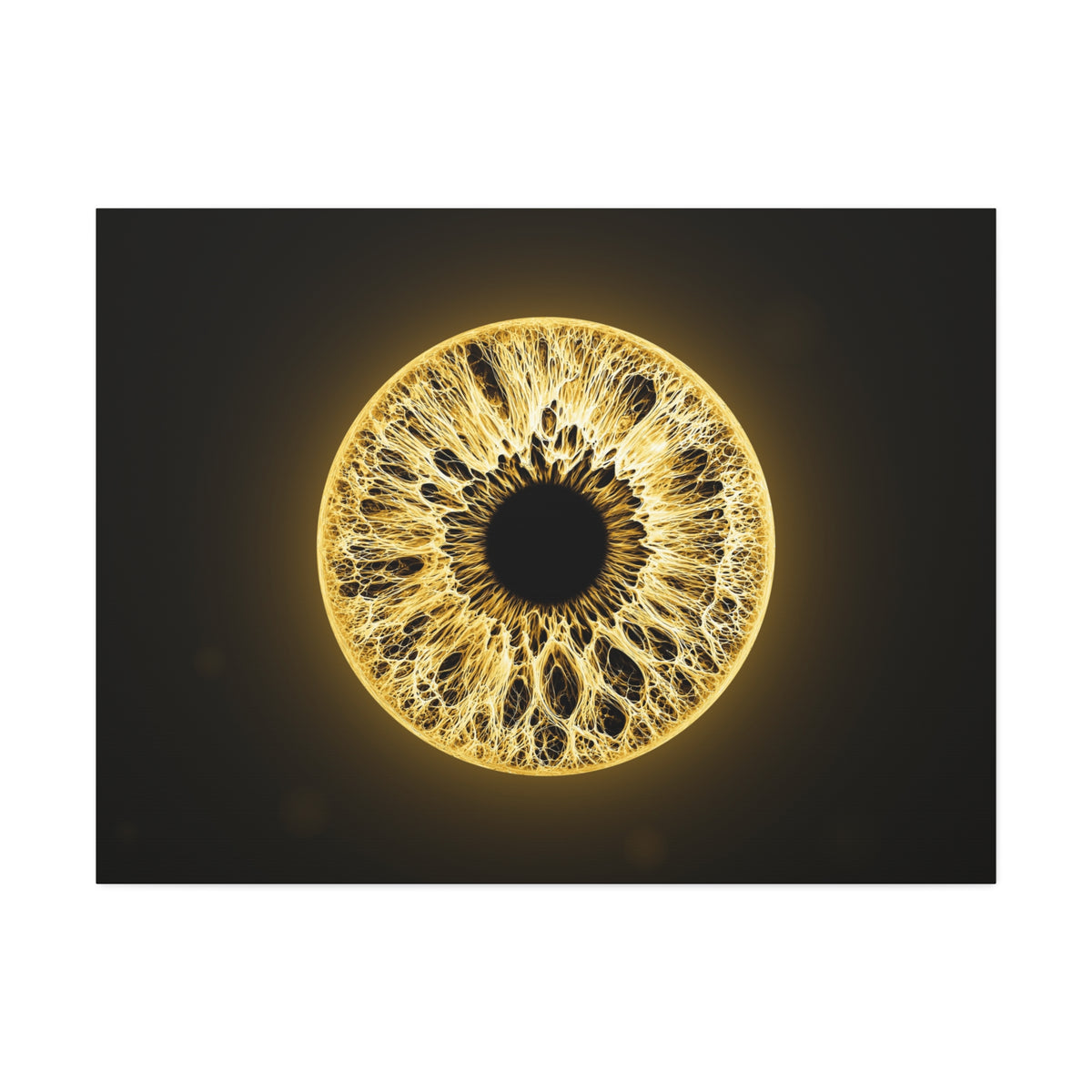 BLXNTT Iris – Lace Web Molten Gold Glossy Canvas