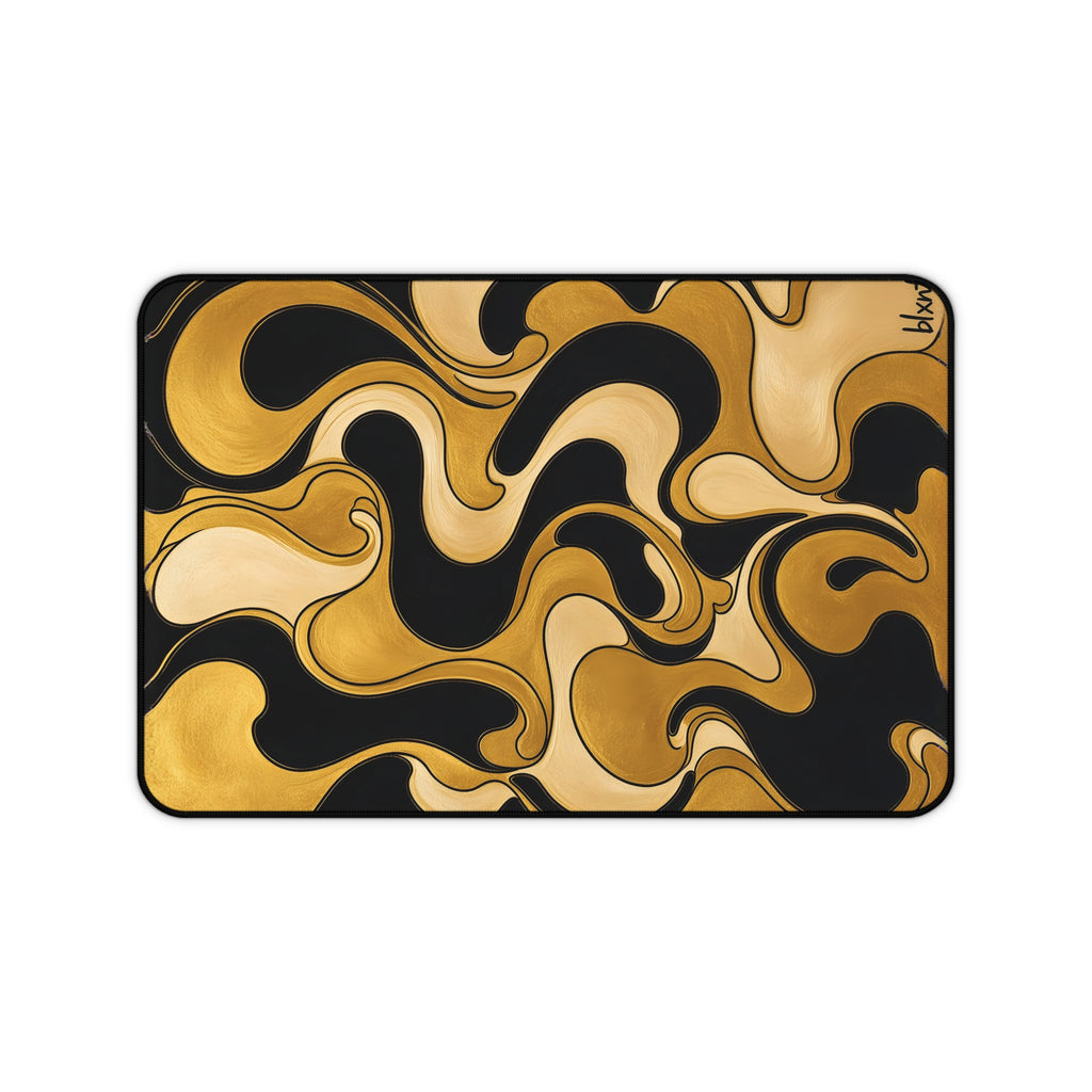 Fillmore Flow - Gold & Black Desk Mat